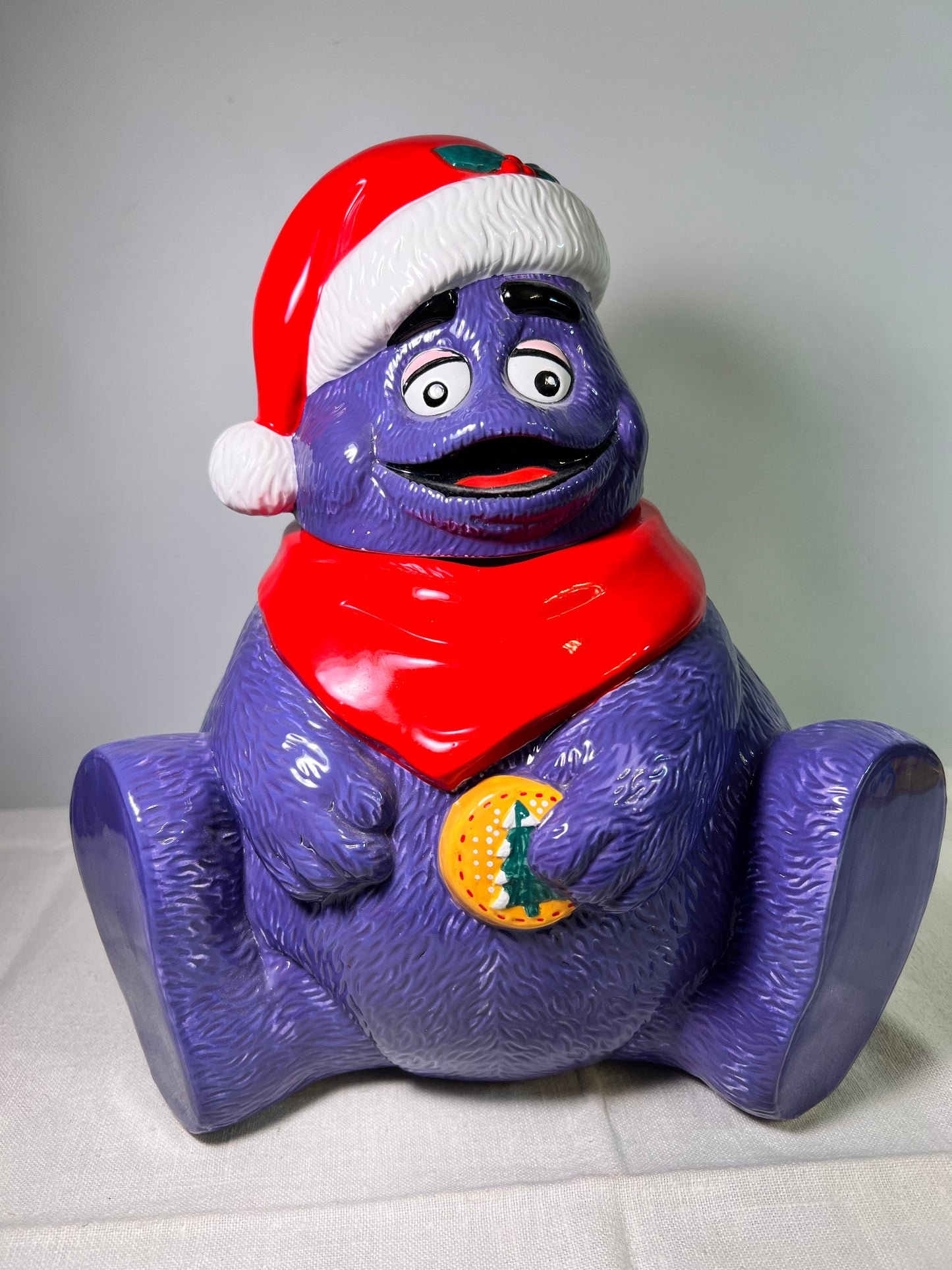 Grimace-McDonald’s- Cookie Jar-1997-Christmas