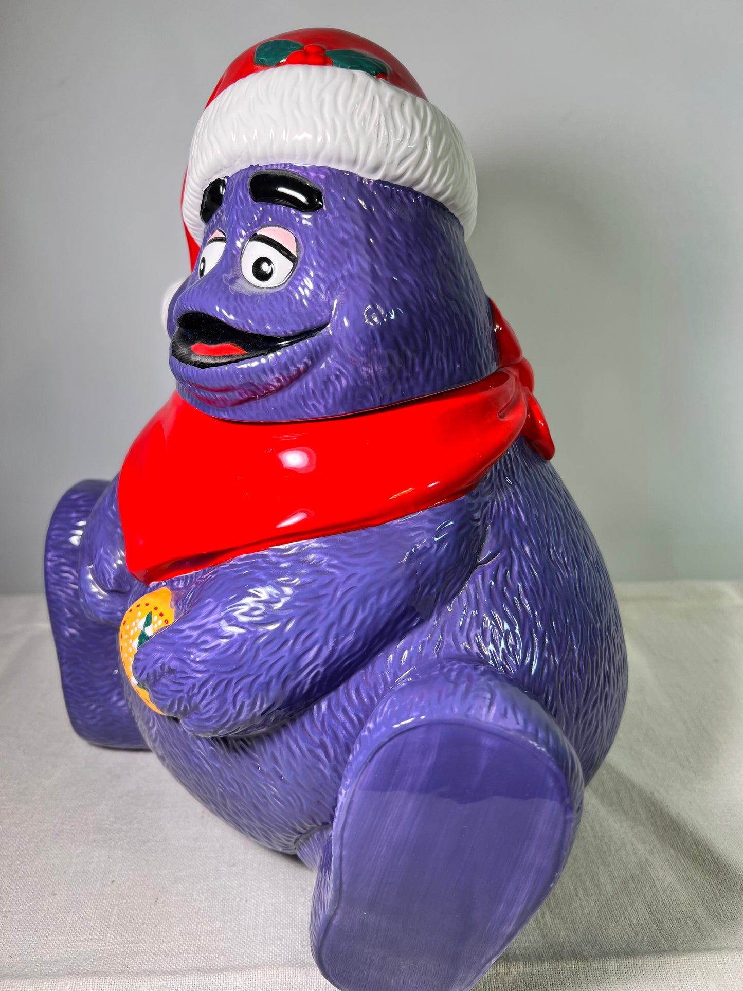 Grimace-McDonald’s- Cookie Jar-1997-Christmas