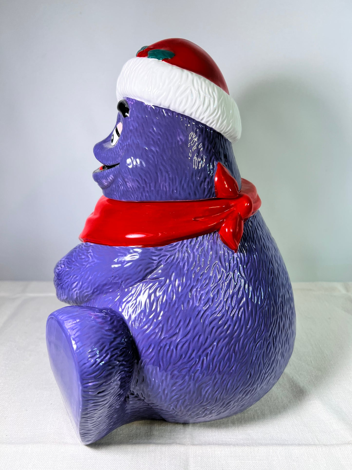 Grimace-McDonald’s- Cookie Jar-1997-Christmas