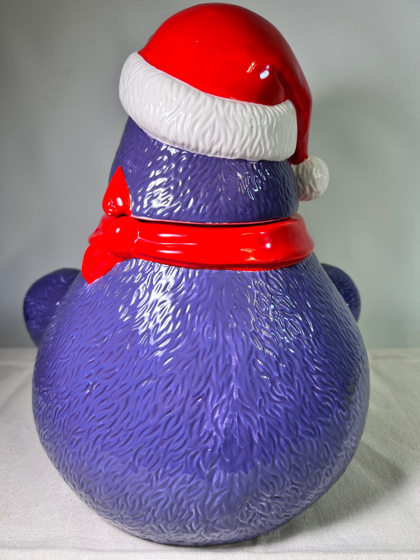 Grimace-McDonald’s- Cookie Jar-1997-Christmas