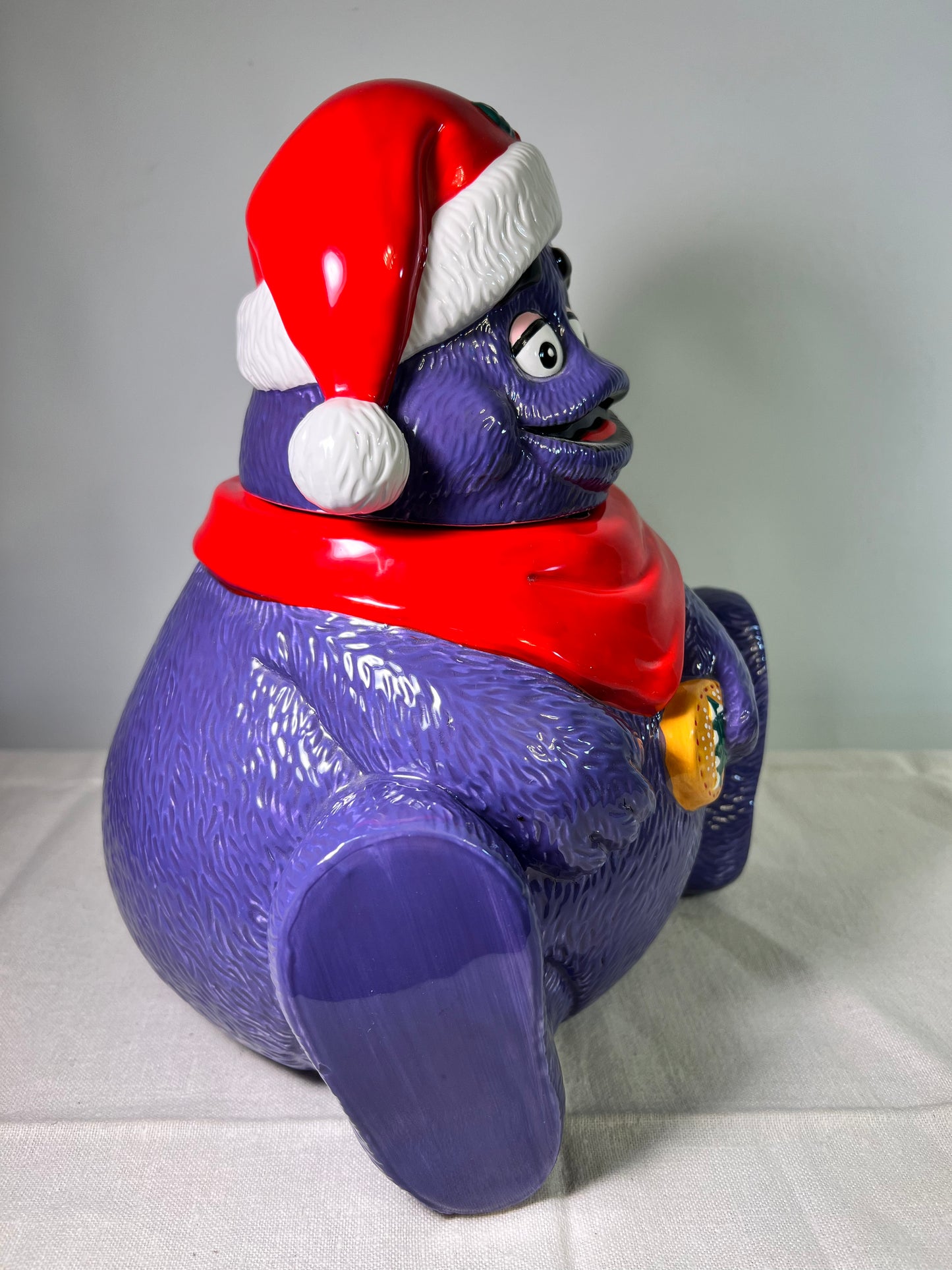 Grimace-McDonald’s- Cookie Jar-1997-Christmas