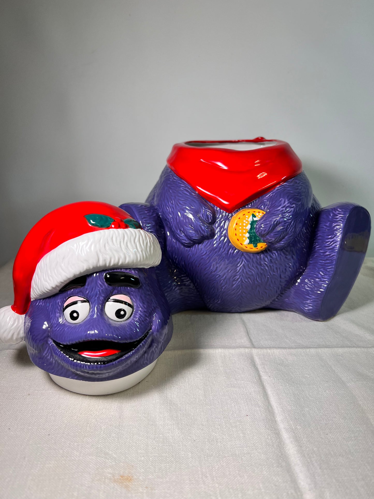 Grimace-McDonald’s- Cookie Jar-1997-Christmas