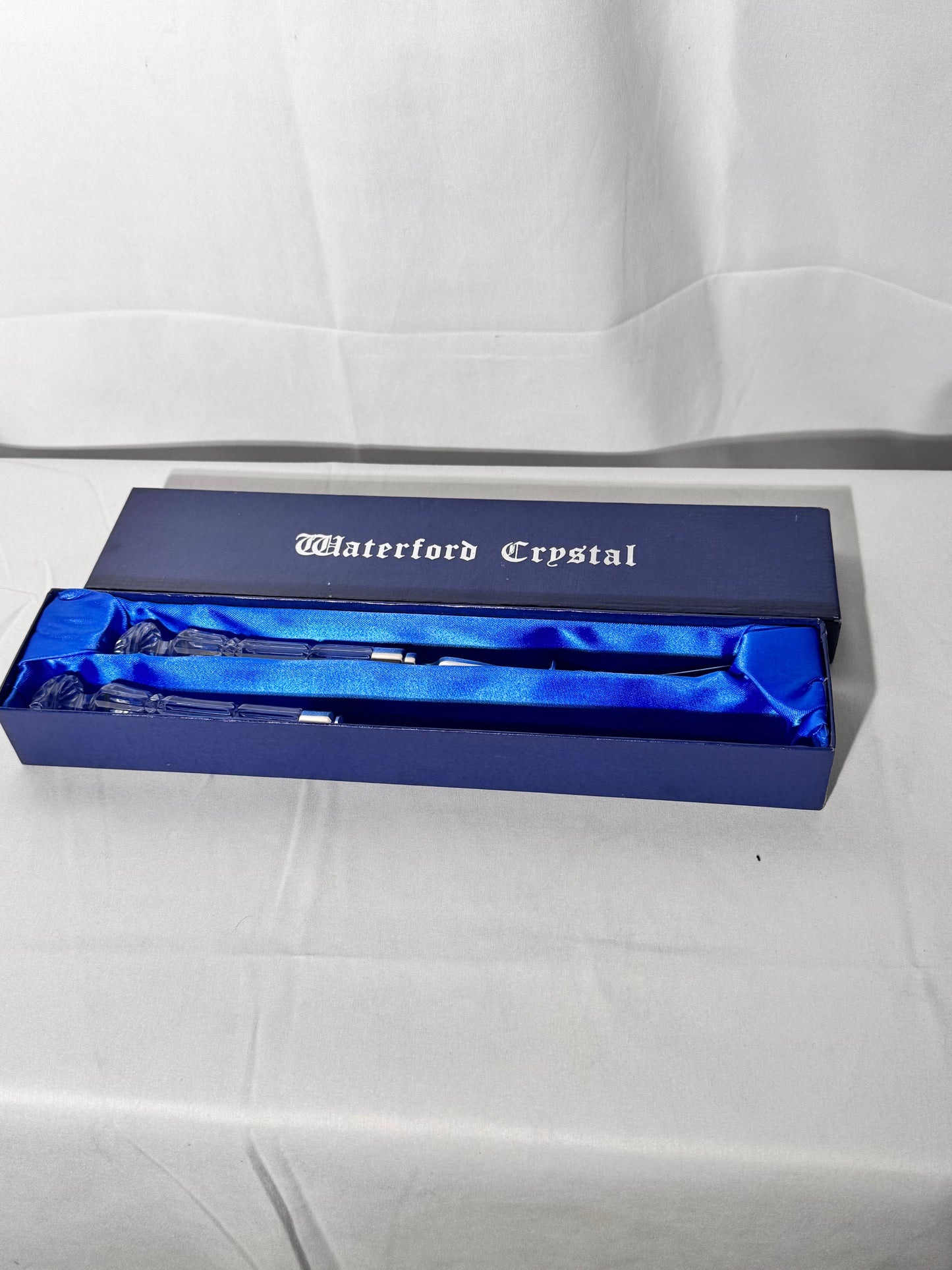 Waterford Crystal- Knife & Fork - wedding server - with original Box