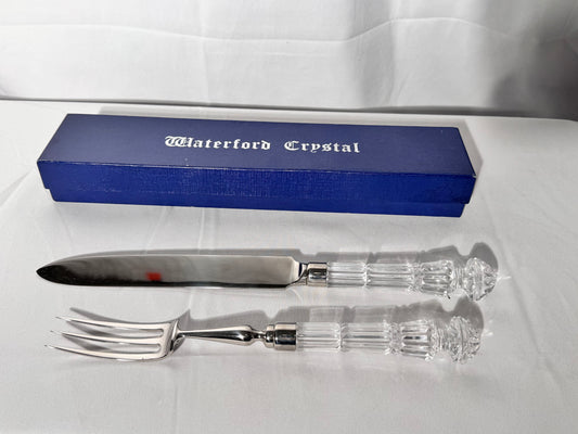 Waterford Crystal- Knife & Fork - wedding server - with original Box