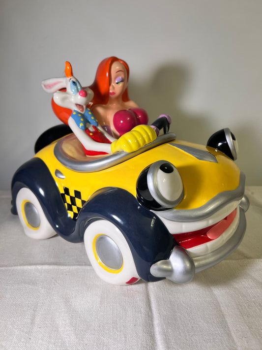 Jessica Rabbit & Rodger Rabbit in Taxi- Cookie Jar-Disney- Limited Edition of 350