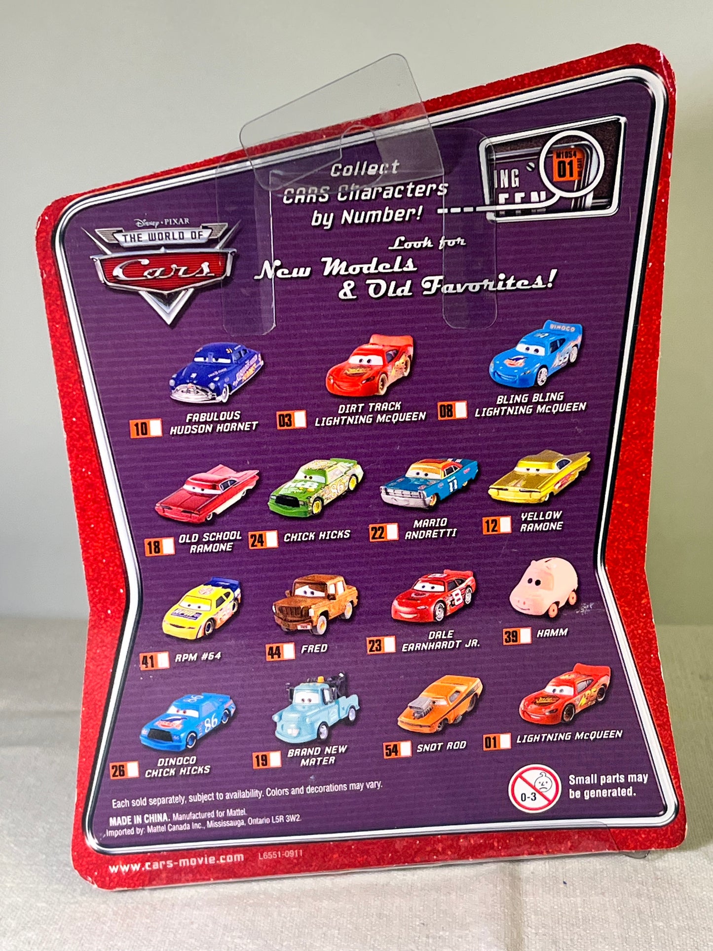 Disney-Pixar- Cars- Bing Bing Lightning McQueen-#08- L6551 M1054