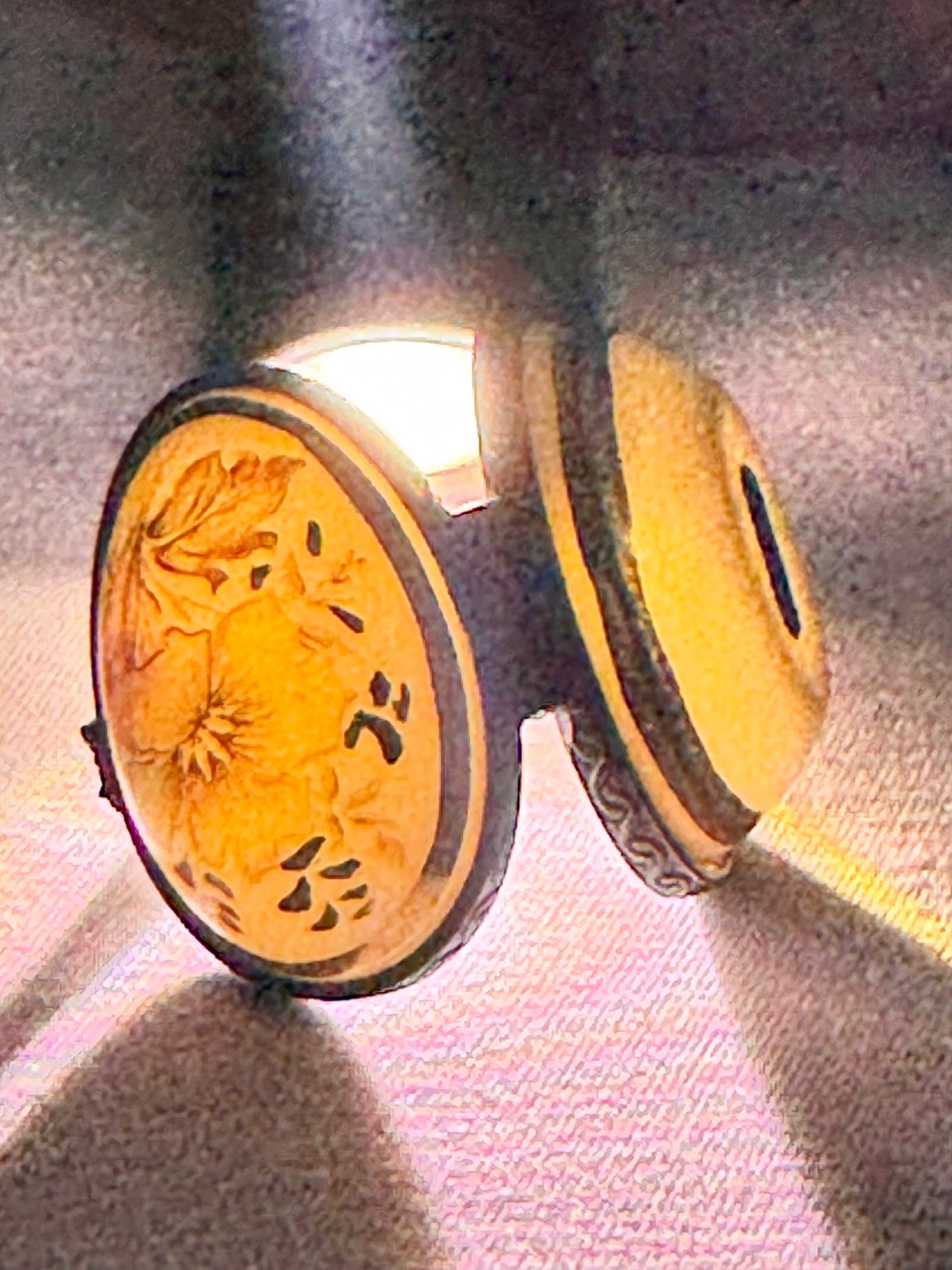 Set of 2 Limoges France Style Porcelain Trinket Boxes – Oval & Egg Shaped