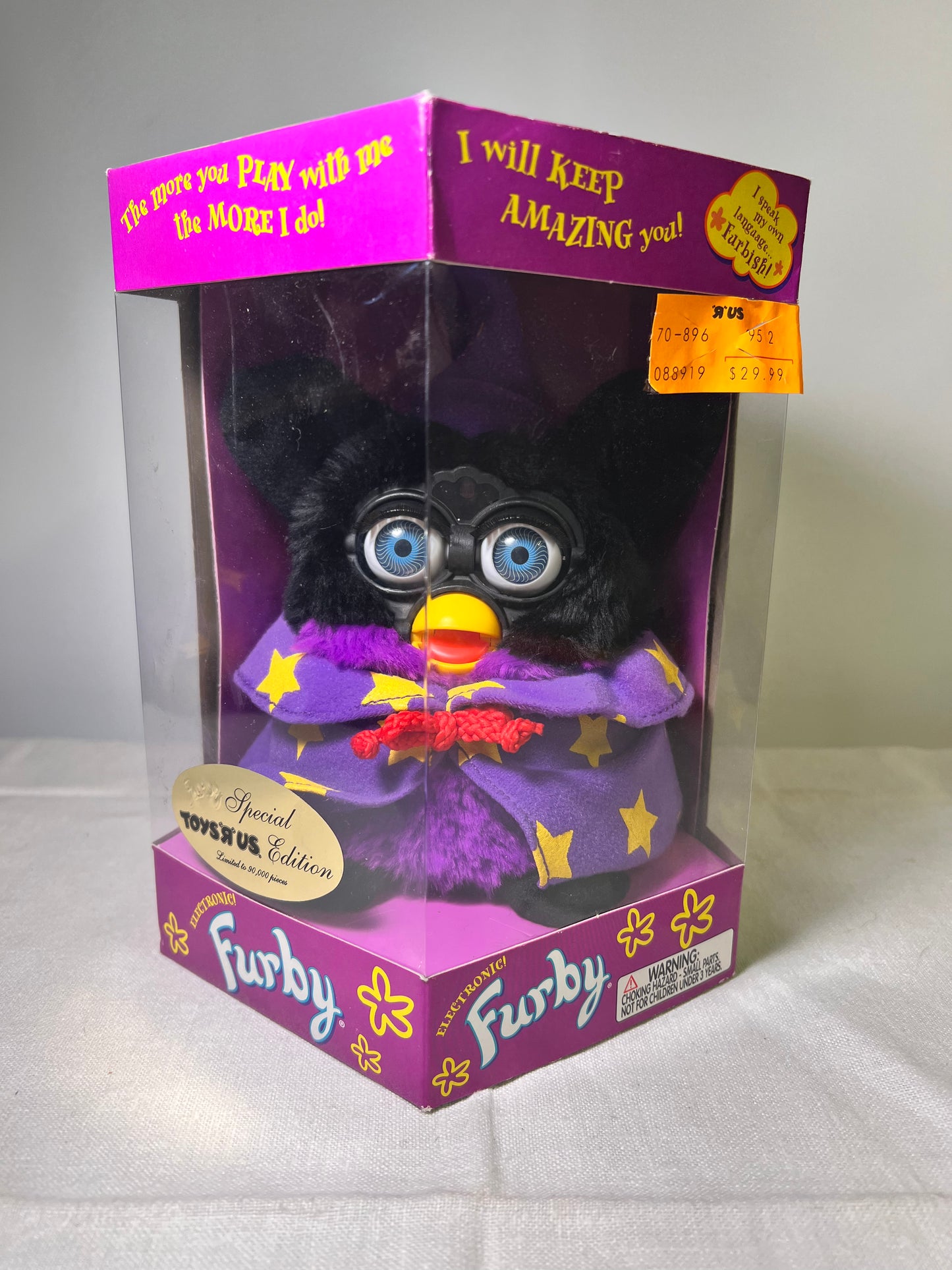 Furby- Tiger Electronics- 1999- Model 70-896- Special Edition- Toys-R-Us- Wizard-NIB