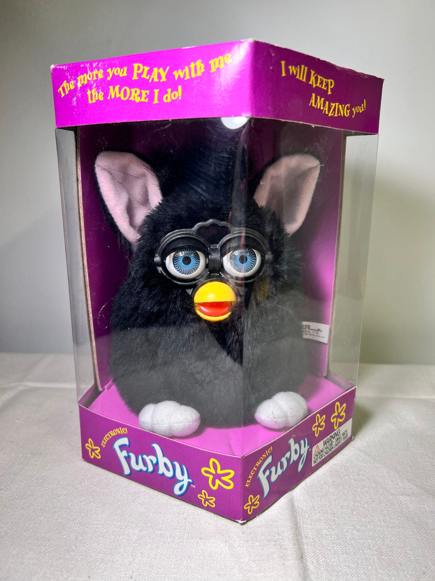 Furby- Tiger Electronics- Black with Blue eyes- Model 70-800-1998