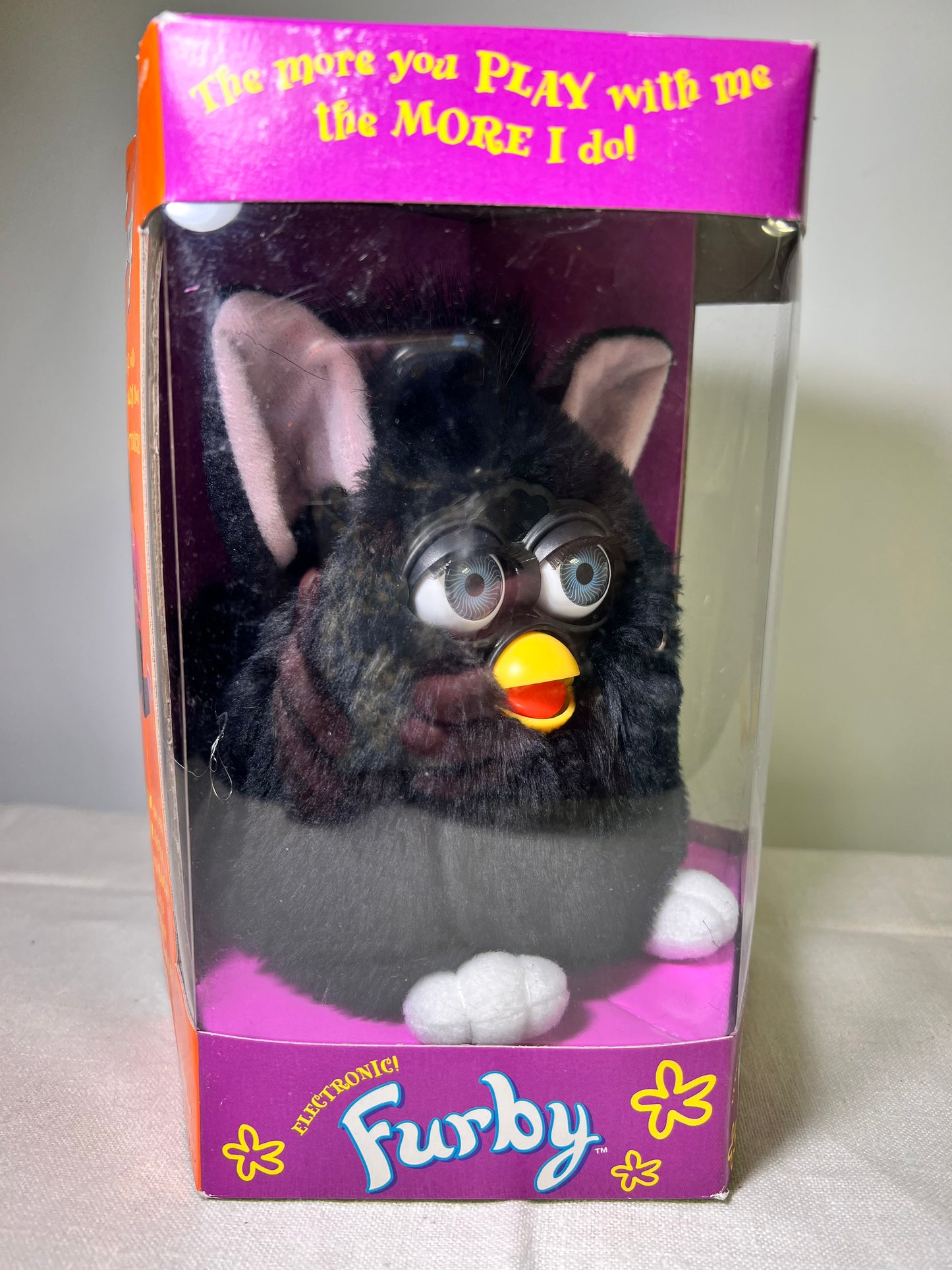 Furby- Tiger Electronics- Black with Blue eyes- Model 70-800-1998