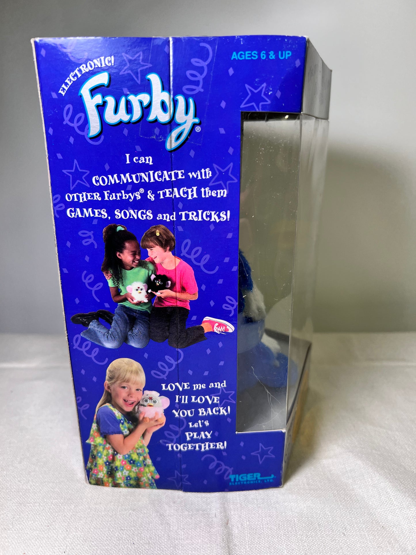 Furby- Tiger Electronics-Y2K-Special Edition-1999-Blue with Blue Eyes- NIB