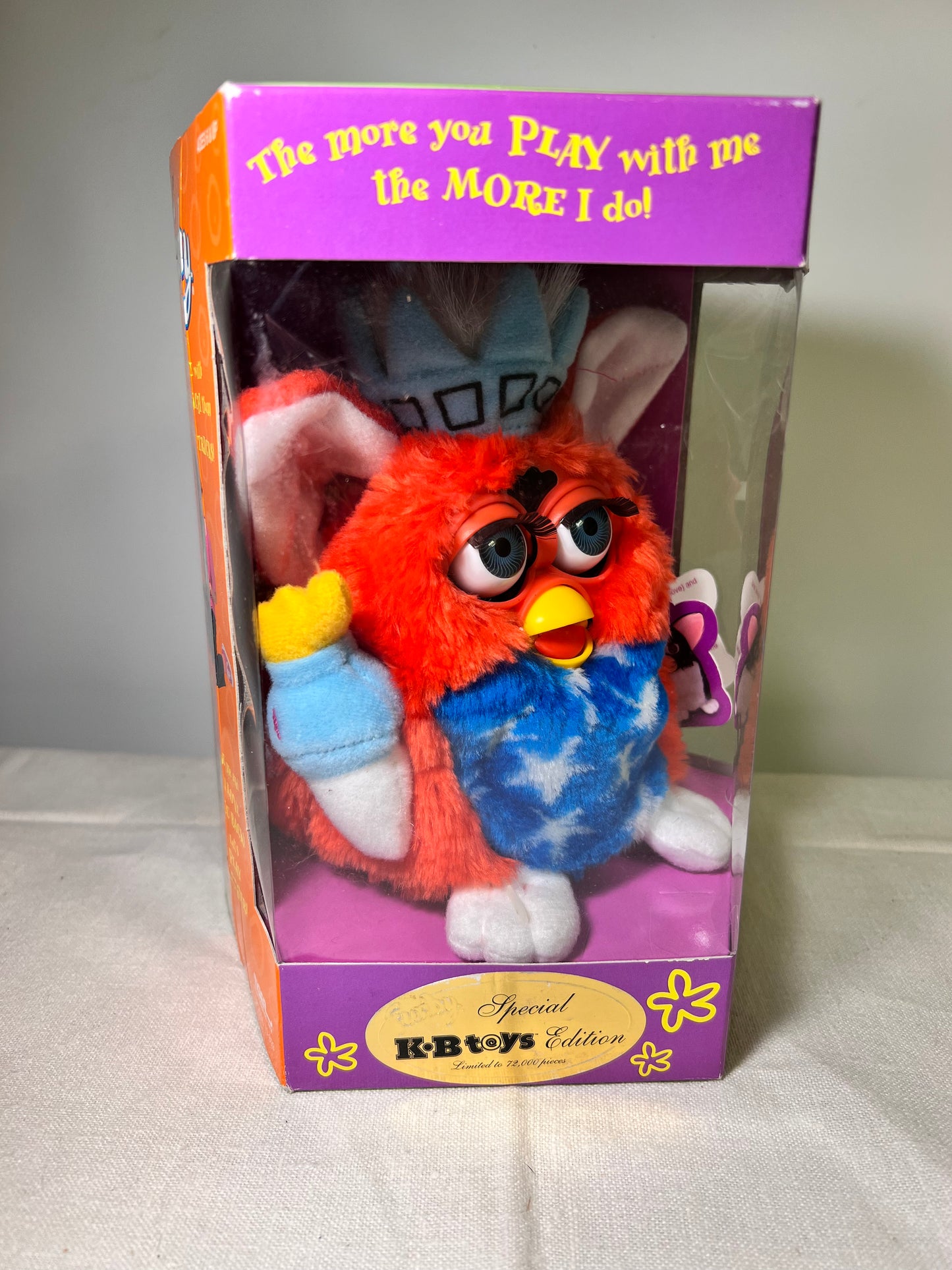 Furby-Tiger Electronics- Red, White, and Blue- limited edition- 1999- model 70-800