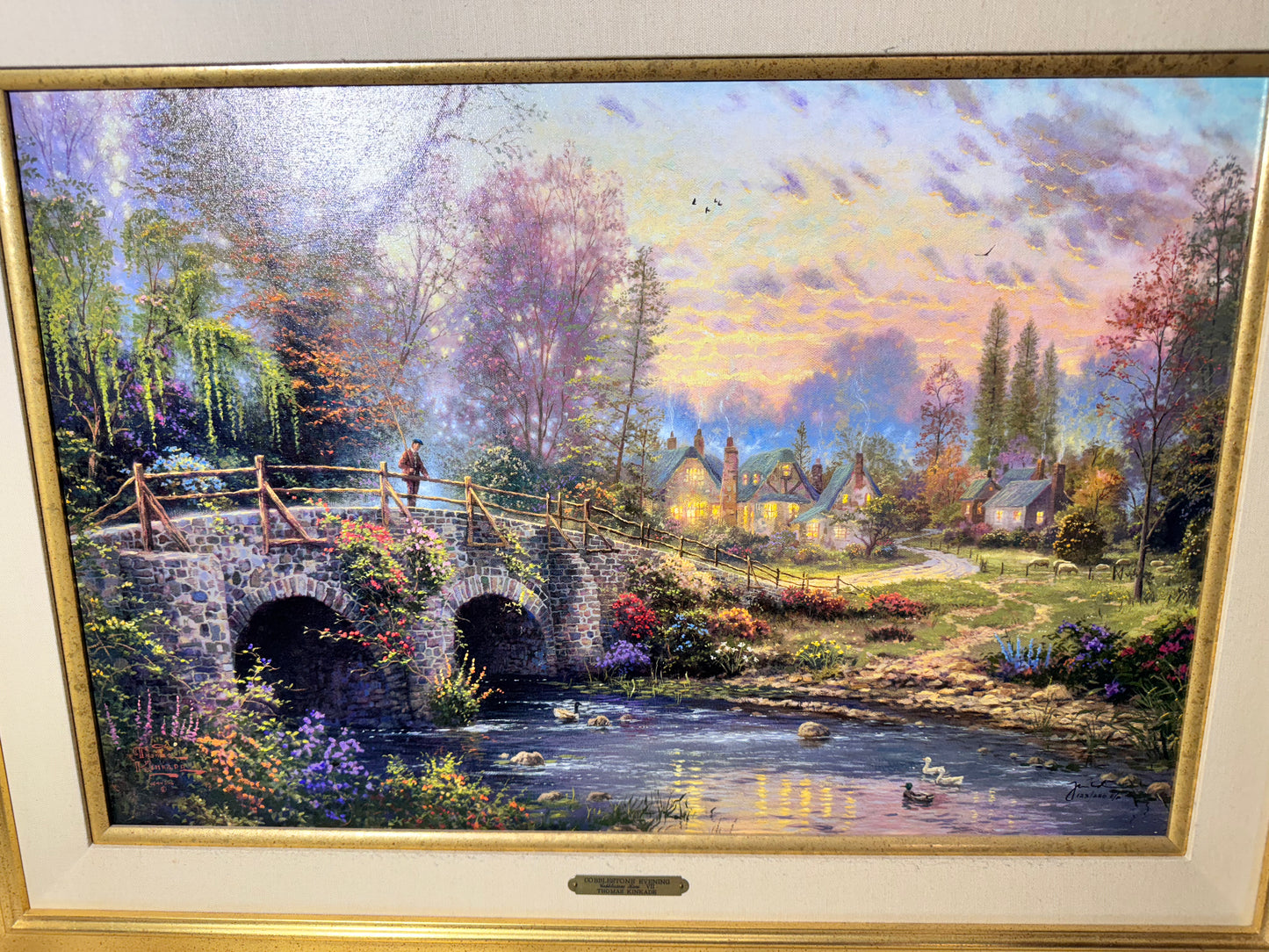 Thomas Kinkade “Cobblestone Lane VII” – Limited Edition  #123/250 E/P