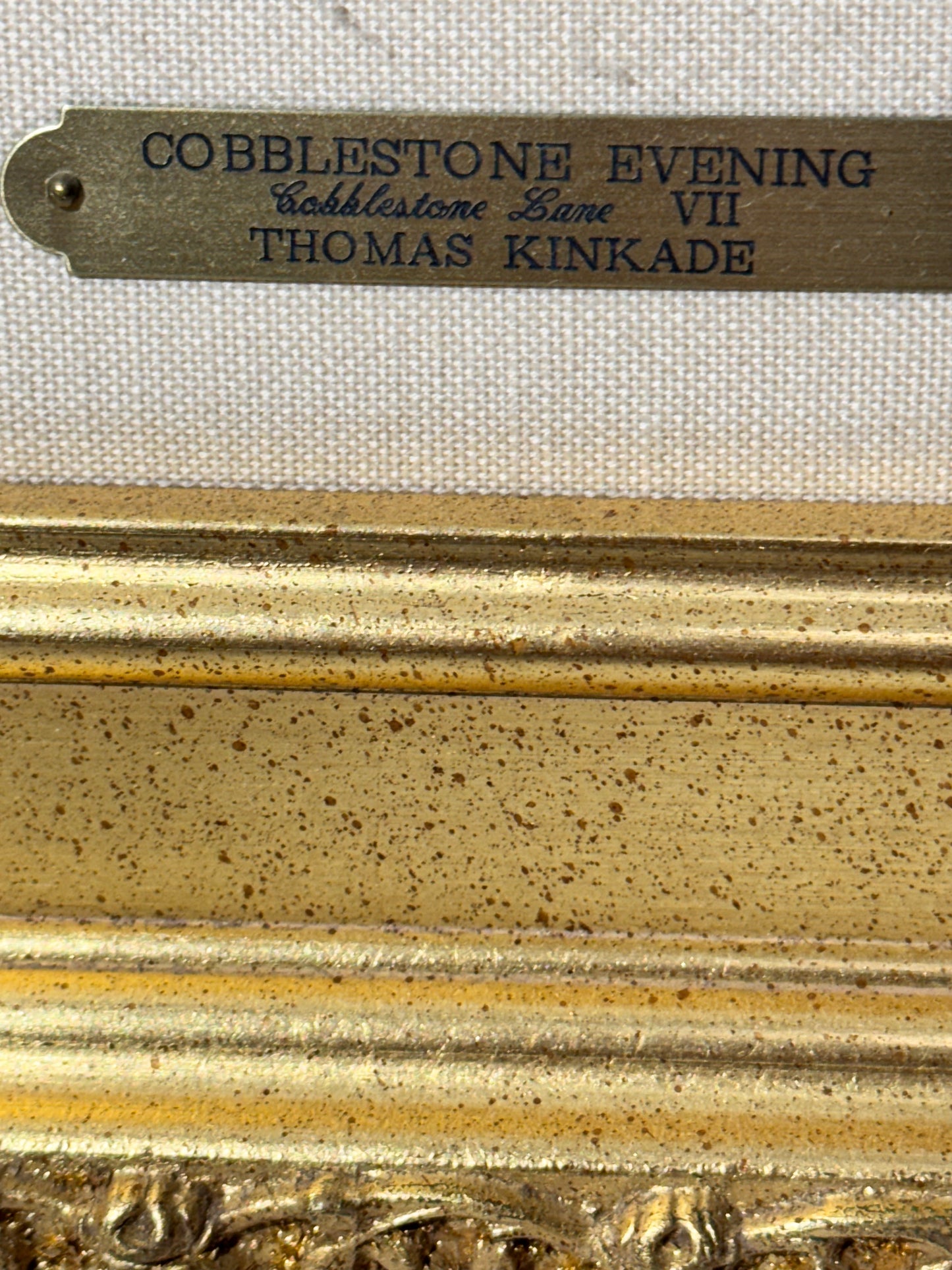 Thomas Kinkade “Cobblestone Lane VII” – Limited Edition  #123/250 E/P