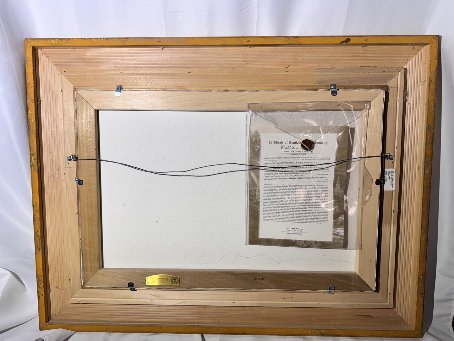 Thomas Kinkade “Cobblestone Lane VII” – Limited Edition  #123/250 E/P