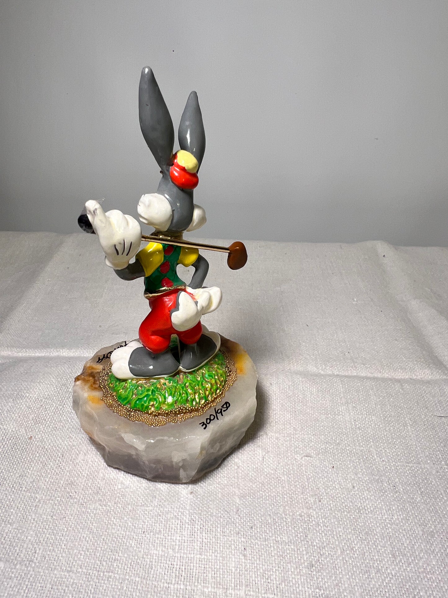 Ron Lee- Bugs Bunny- 5” statue- Golfing- signed and numbered 300/950 - stone base- 1999-Looney Tunes- Warner Brothers