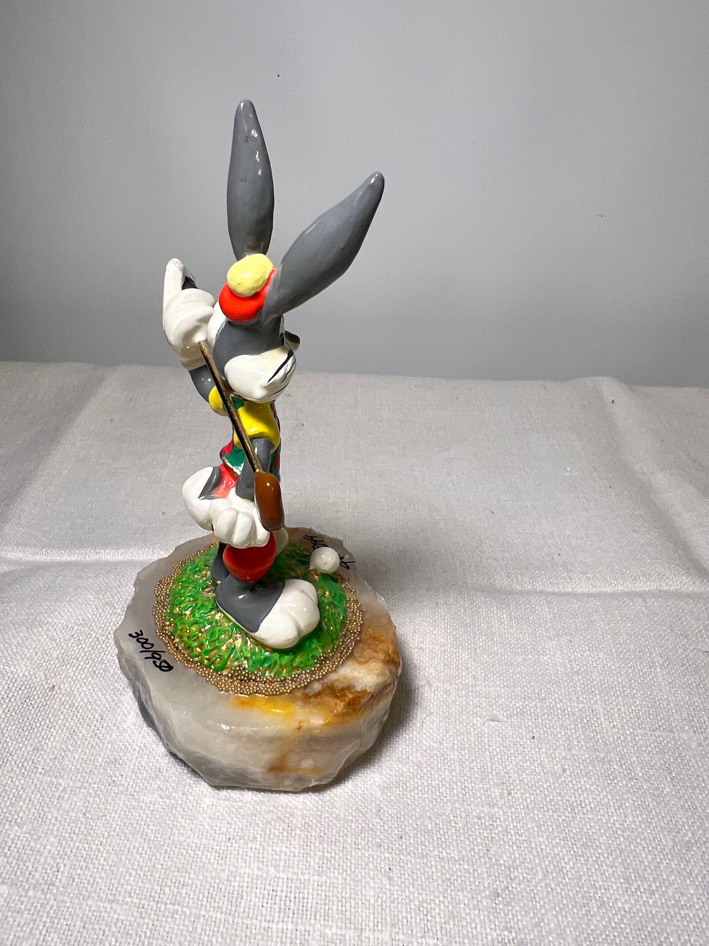 Ron Lee- Bugs Bunny- 5” statue- Golfing- signed and numbered 300/950 - stone base- 1999-Looney Tunes- Warner Brothers