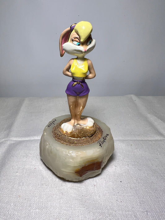 Ron Lee- Lola Bunny-6” statue-1996-signed and numbered 22/750-looney Tunes – Warner Brothers – Stone base ￼