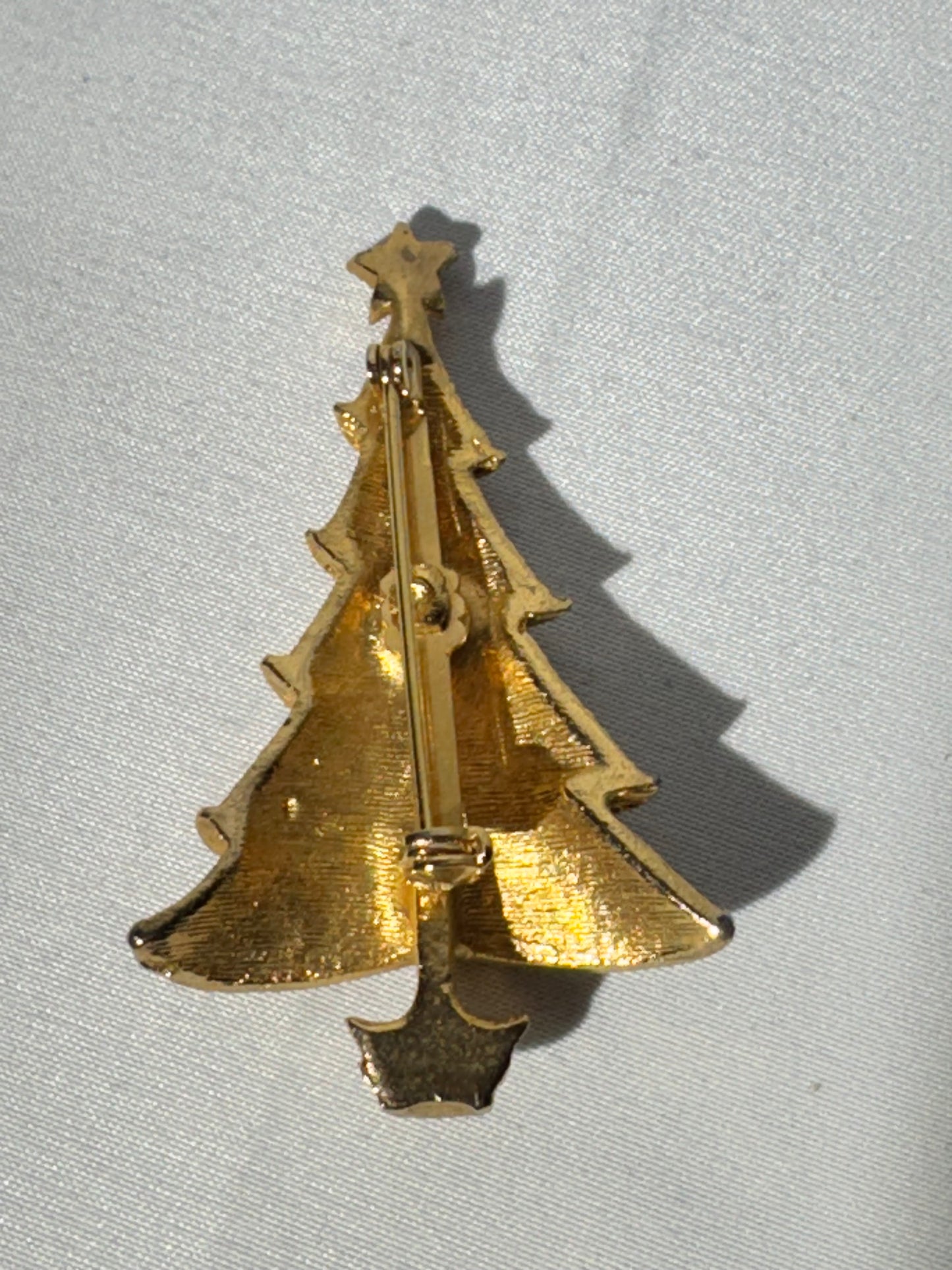 Vintage Christmas Tree Brooch – Festive Holiday Jewelry-multicolor