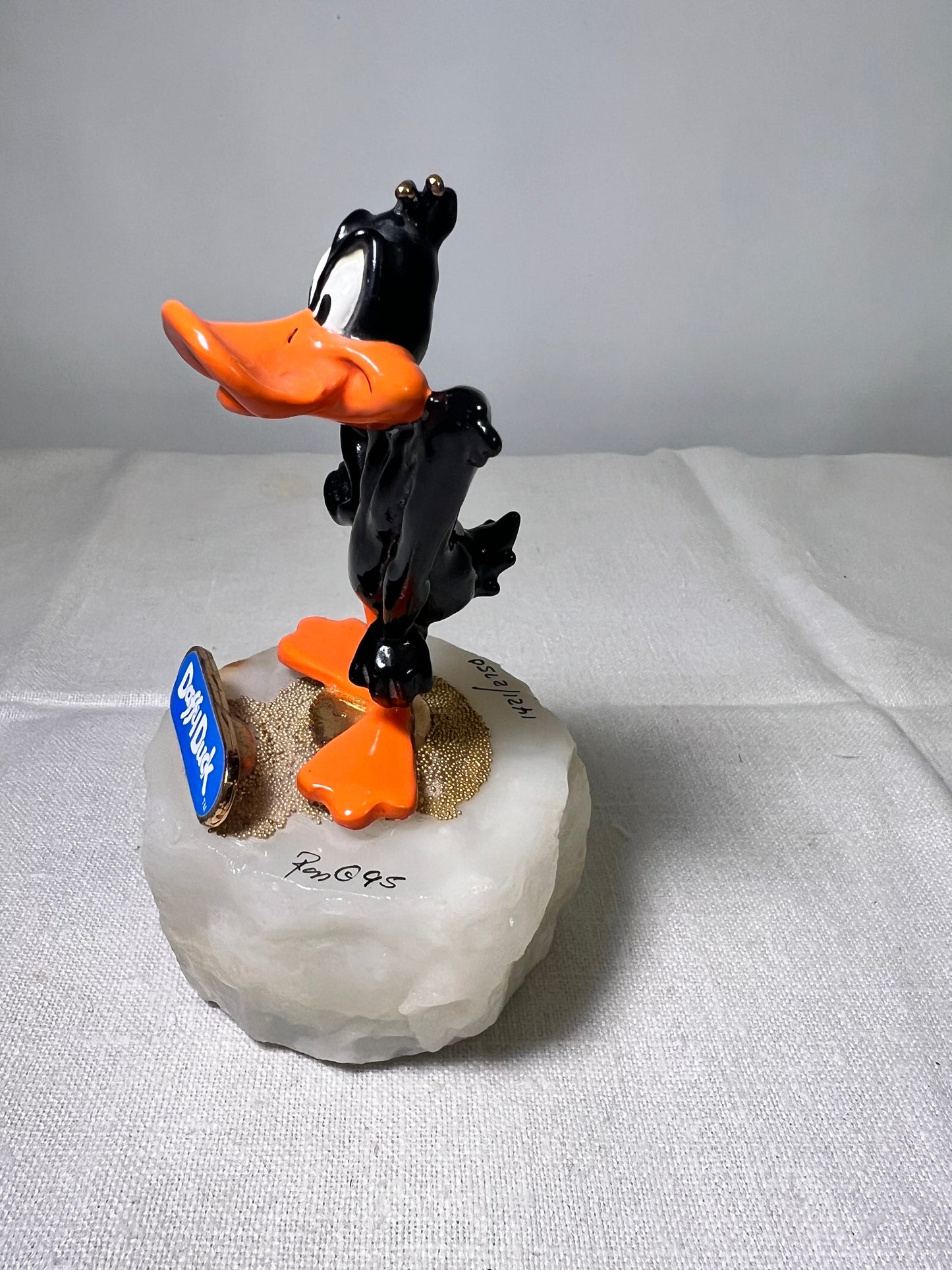 Ron Lee- Daffy Duck- 5” statue-1992 signed and numbered 1228/2750- Looney Tunes- Warner Brothers- stone base