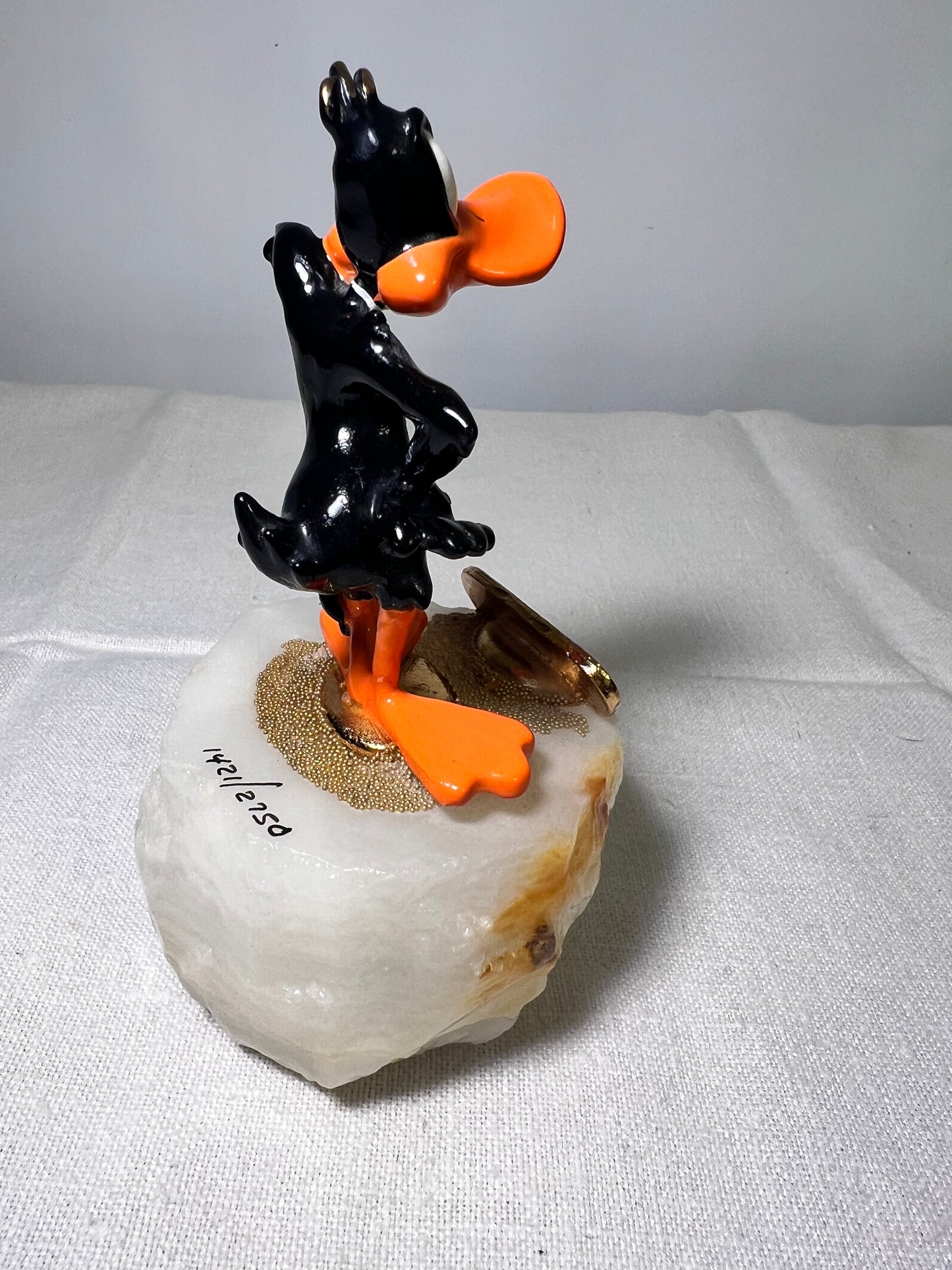 Ron Lee- Daffy Duck- 5” statue-1992 signed and numbered 1228/2750- Looney Tunes- Warner Brothers- stone base