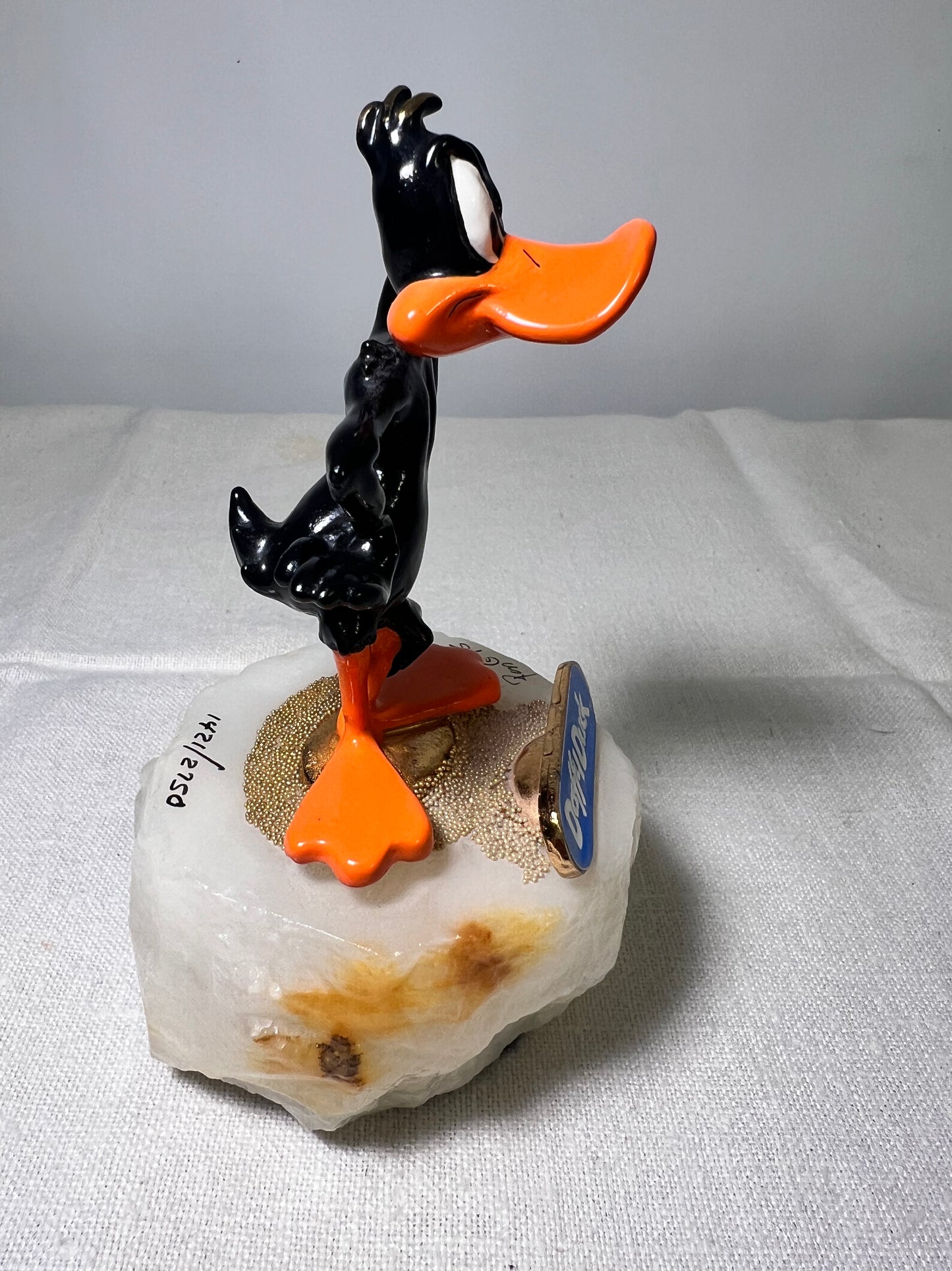 Ron Lee- Daffy Duck- 5” statue-1992 signed and numbered 1228/2750- Looney Tunes- Warner Brothers- stone base