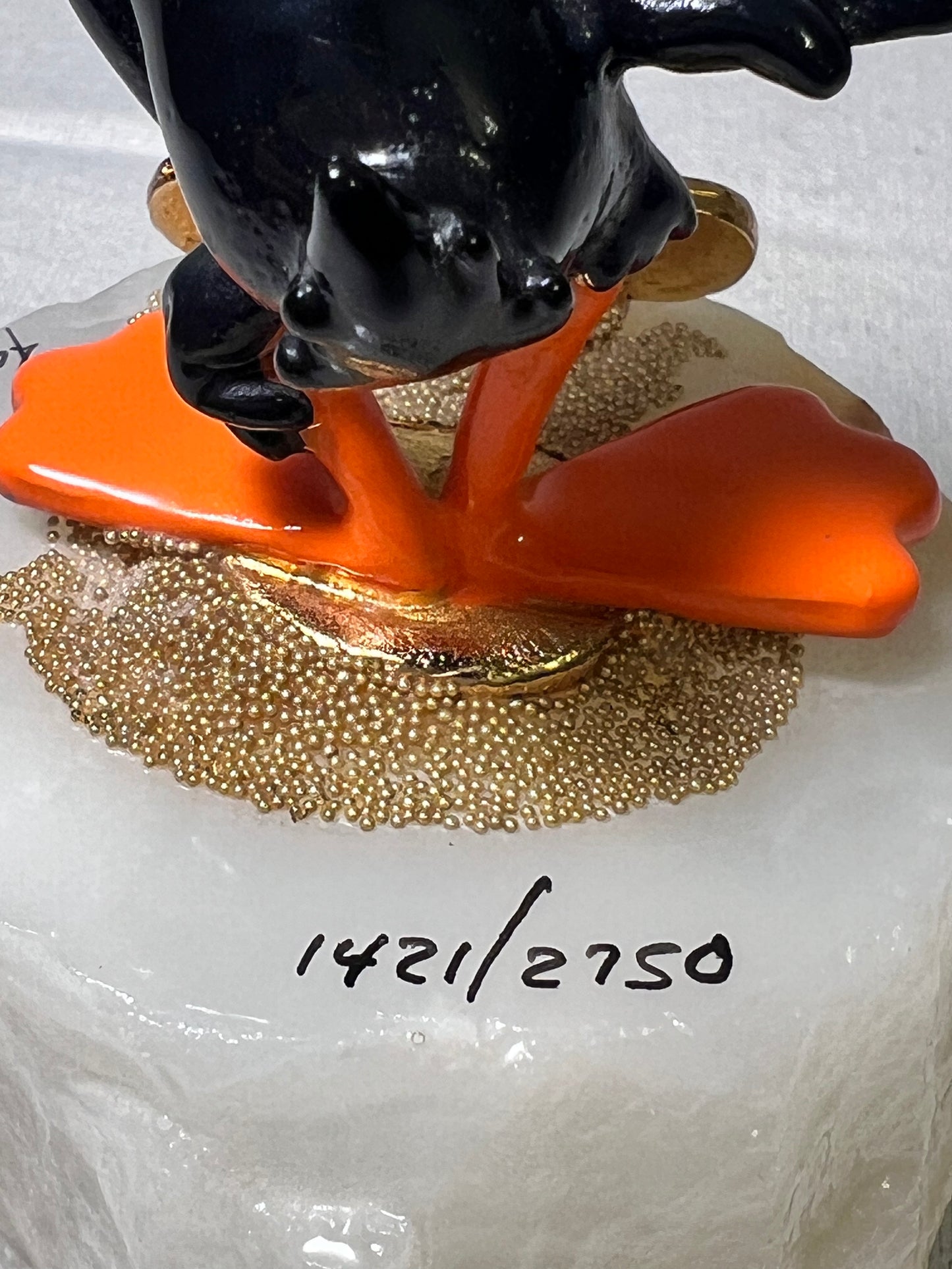 Ron Lee- Daffy Duck- 5” statue-1992 signed and numbered 1228/2750- Looney Tunes- Warner Brothers- stone base