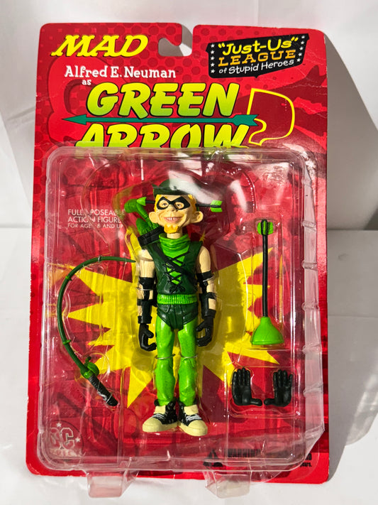 Alfred E. Neuman as Green Arrow – DC Direct “Just-Us” League of Stupid Heroes – Action Figure