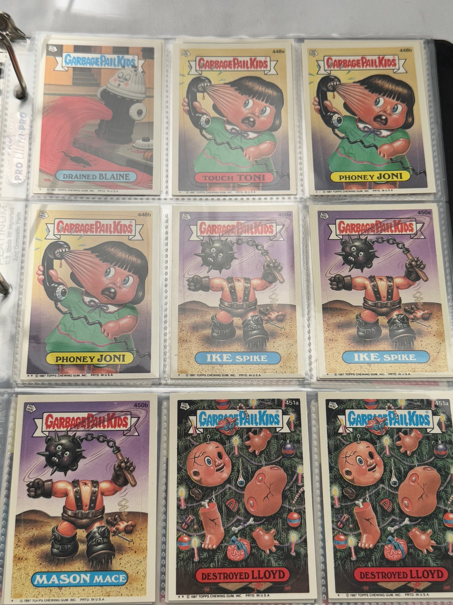 Garbage Pail Kids Lot- Collector - Cards -938 cards - Topps Chewing Gum - 1986- made in U.S.A