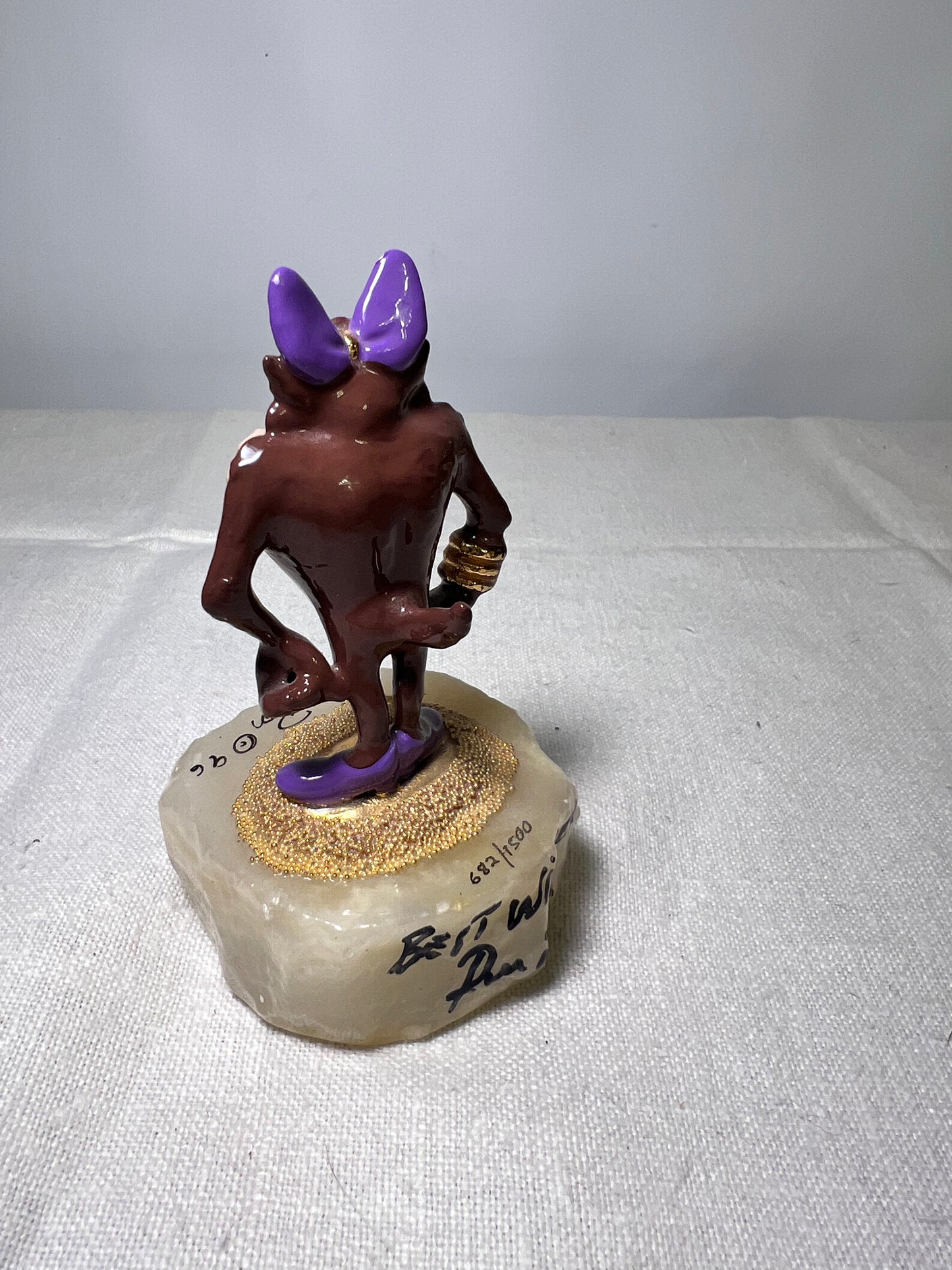 Ron Lee- She Devil-1996-4.5” statue -signed and numbered 682/1500- Looney Tunes- Warner Brothers- stone base