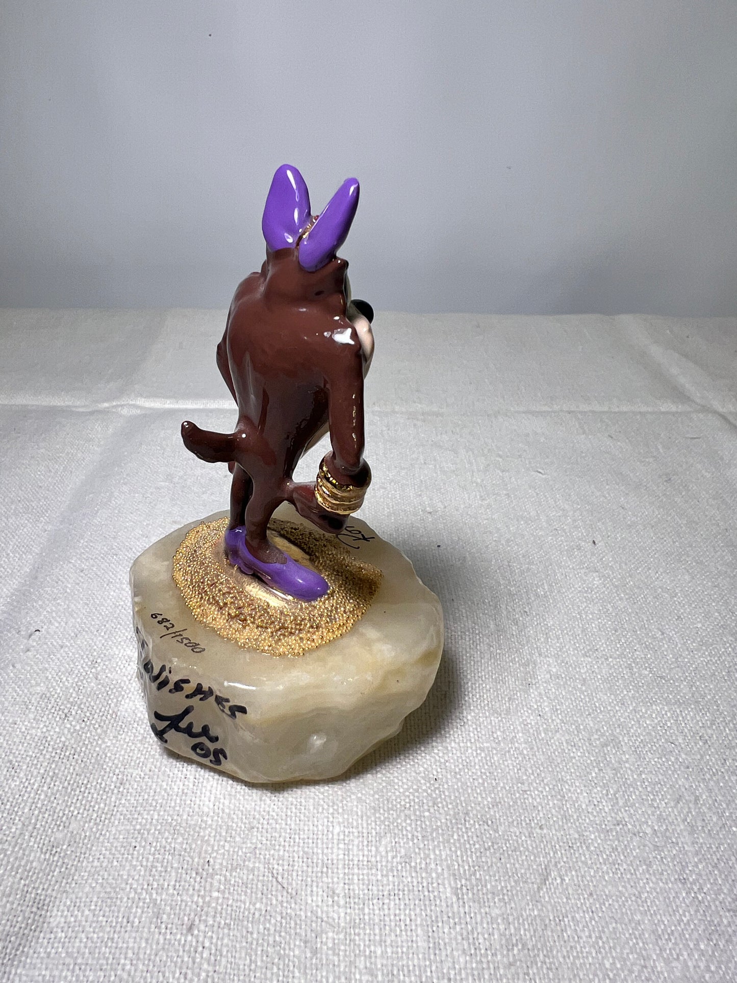 Ron Lee- She Devil-1996-4.5” statue -signed and numbered 682/1500- Looney Tunes- Warner Brothers- stone base