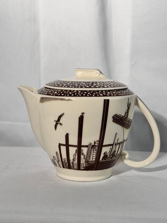 Our America- Vernon Kilns - Bridge Building - Teapot