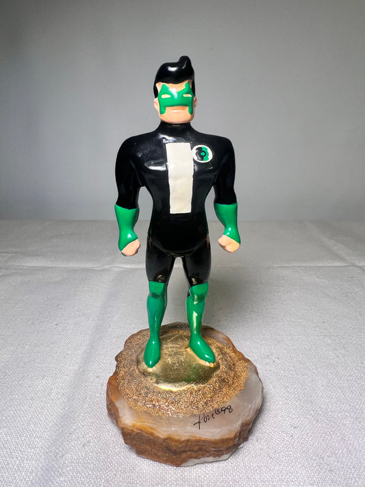 Ron Lee- Green Lantern- 5” statue- signed and numbered 47\2500 -1998- Warner Brothers-DC Comics-Stone base￼