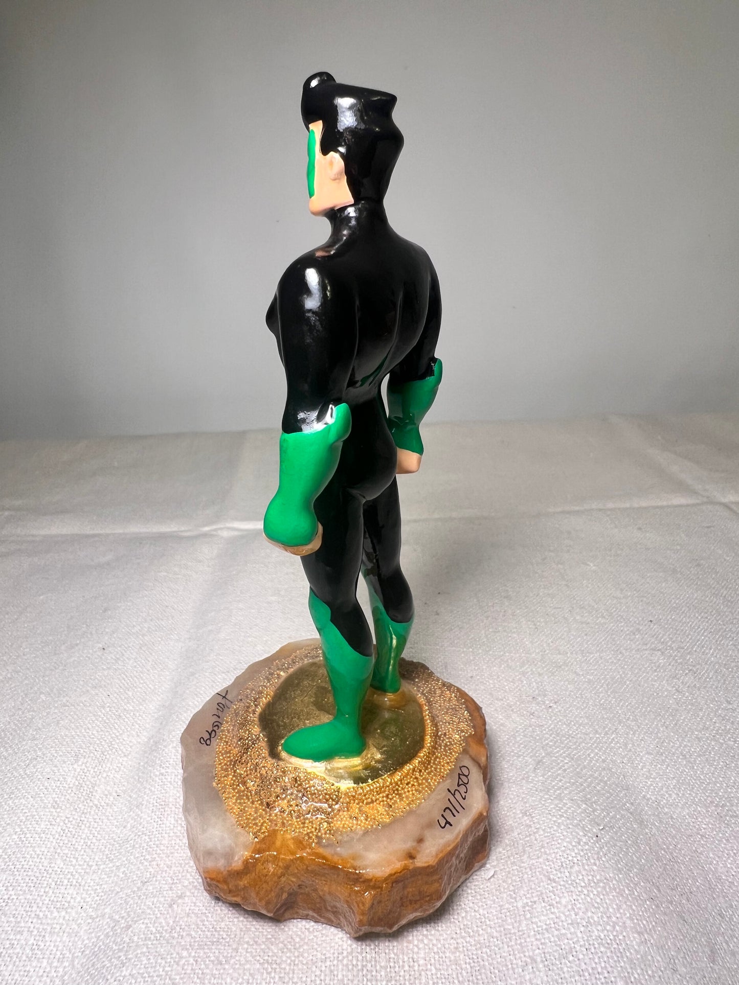 Ron Lee- Green Lantern- 5” statue- signed and numbered 47\2500 -1998- Warner Brothers-DC Comics-Stone base￼