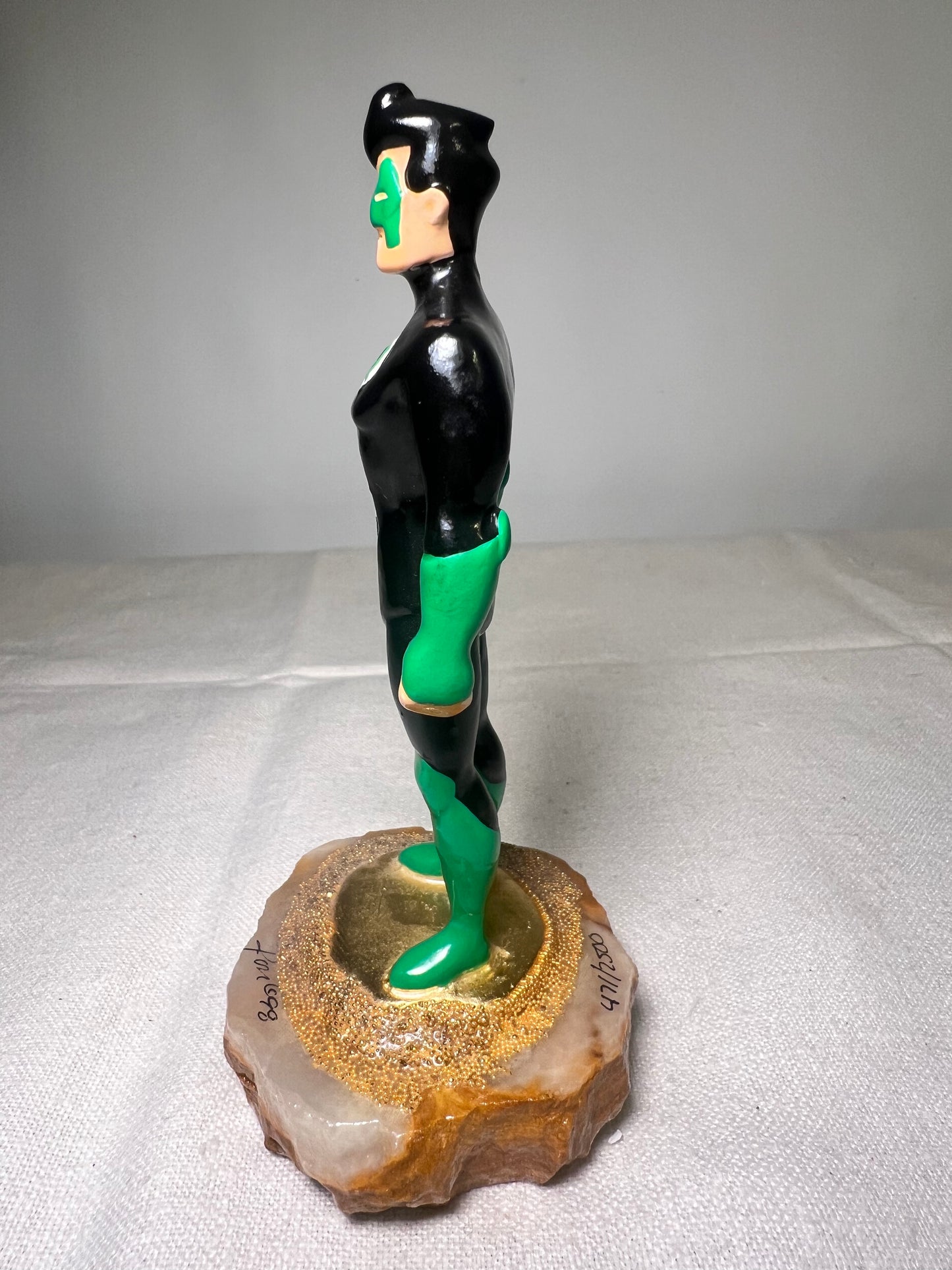 Ron Lee- Green Lantern- 5” statue- signed and numbered 47\2500 -1998- Warner Brothers-DC Comics-Stone base￼