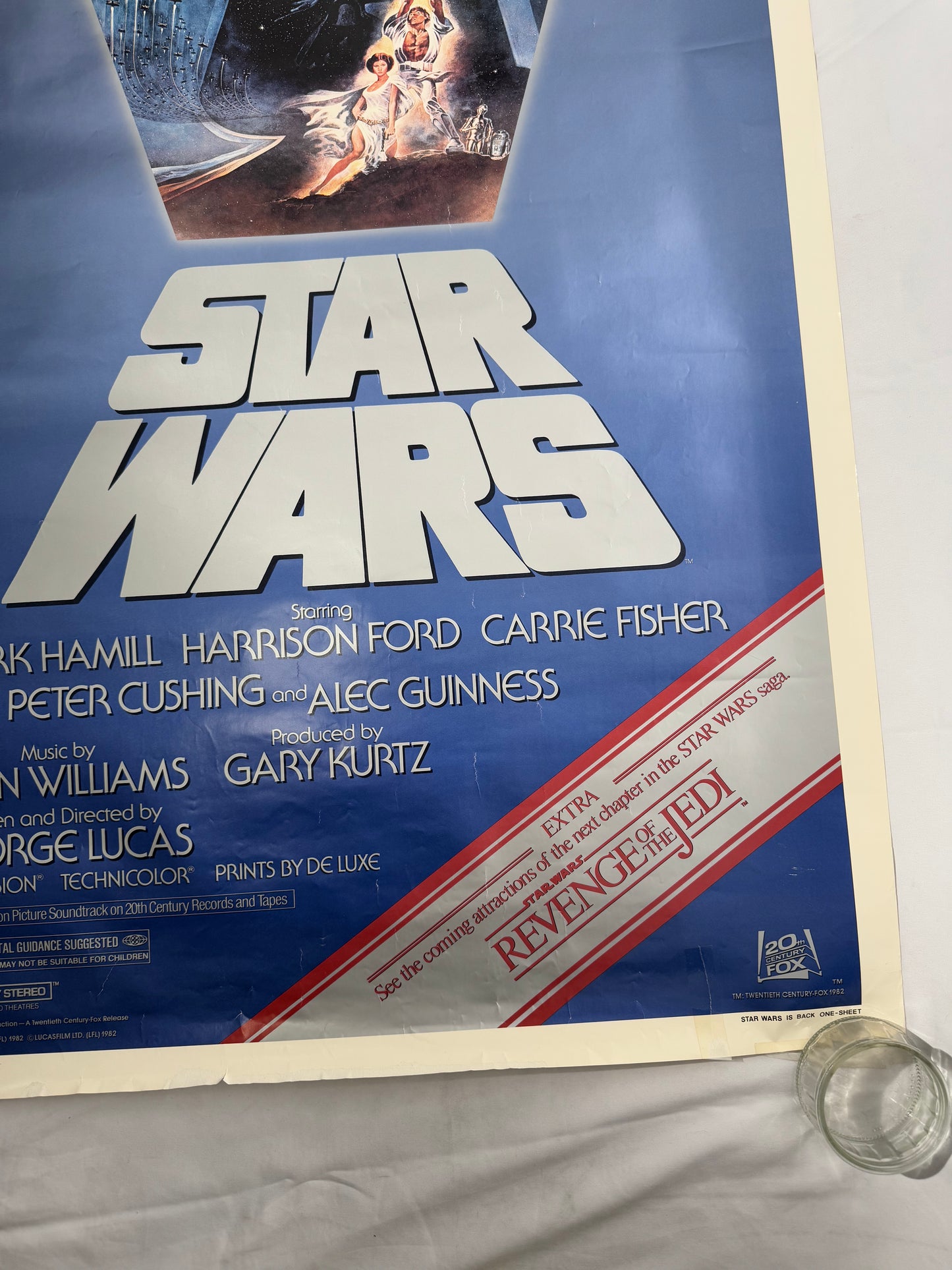 Star Wars - The Revenge of the Jedi - Movie Theater Poster- 27”x 41”- 1982- Disney- 20th Century Fox