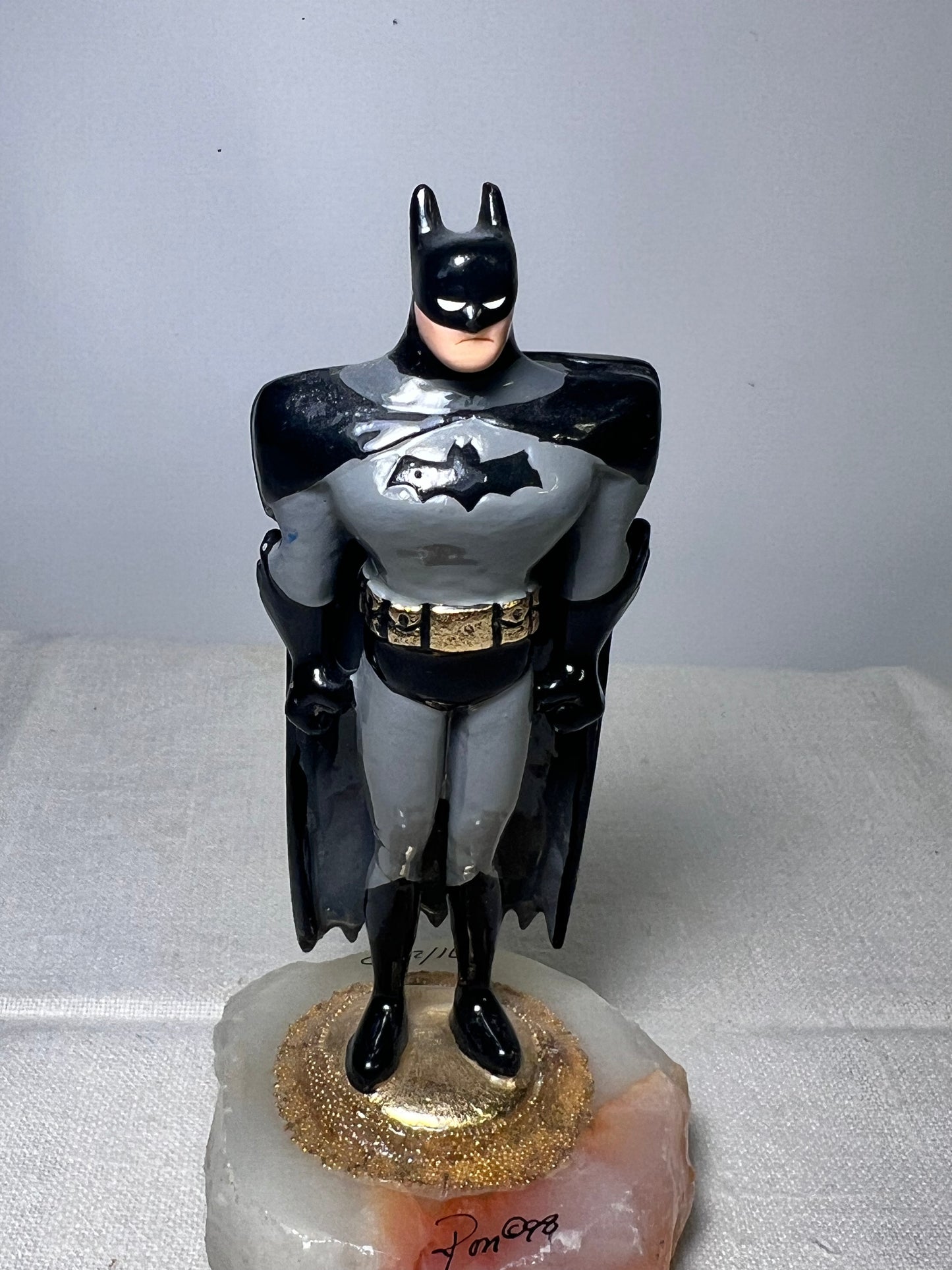 Ron Lee - Batman- 5” statue- signed and numbered 871/2500- 1998- Warner Brothers- stone base