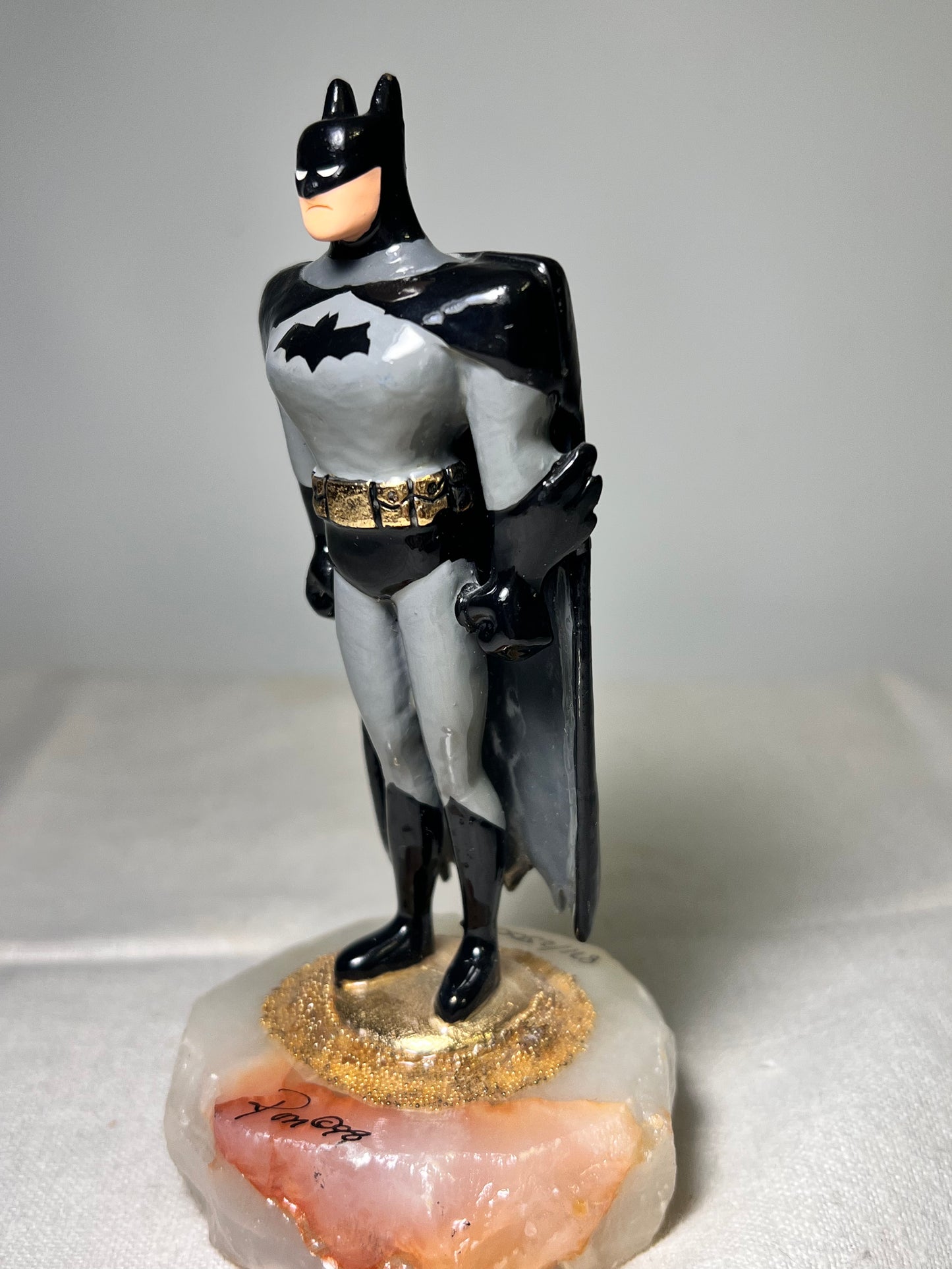 Ron Lee - Batman- 5” statue- signed and numbered 871/2500- 1998- Warner Brothers- stone base