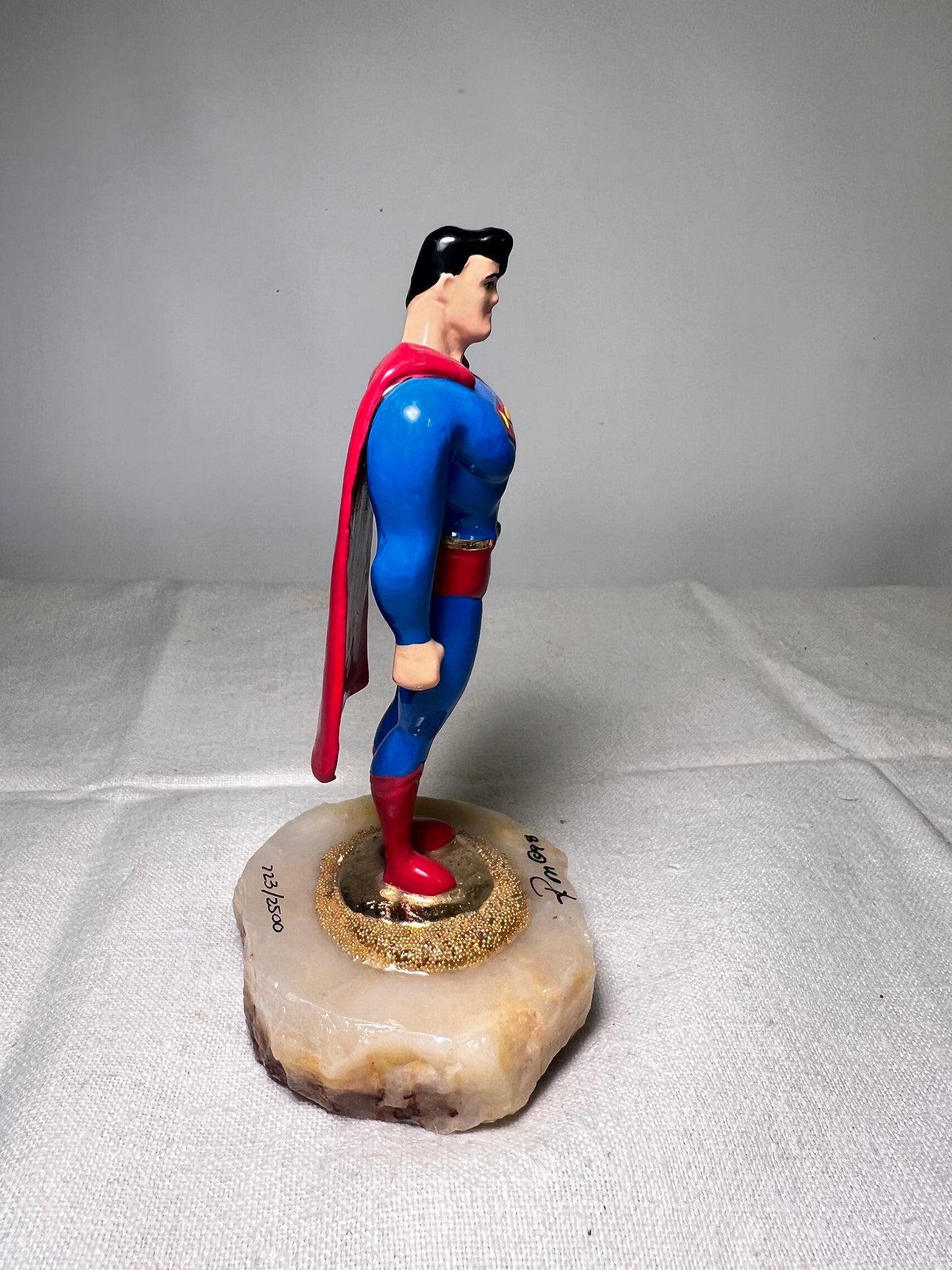 Ron Lee - Superman- 5” statue-signed and numbered 723/2500- 1998- Warner Bothers- stone base