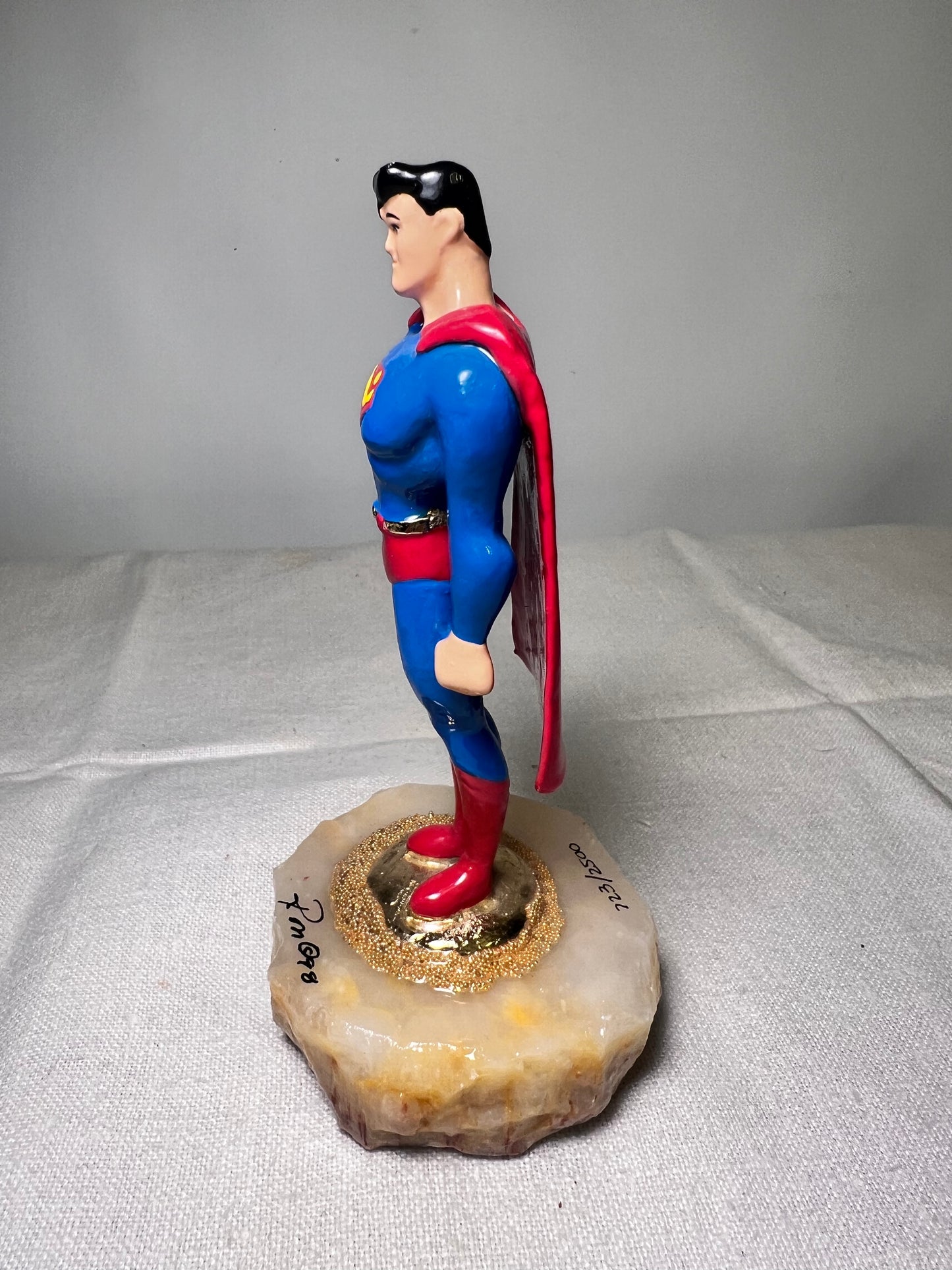 Ron Lee - Superman- 5” statue-signed and numbered 723/2500- 1998- Warner Bothers- stone base