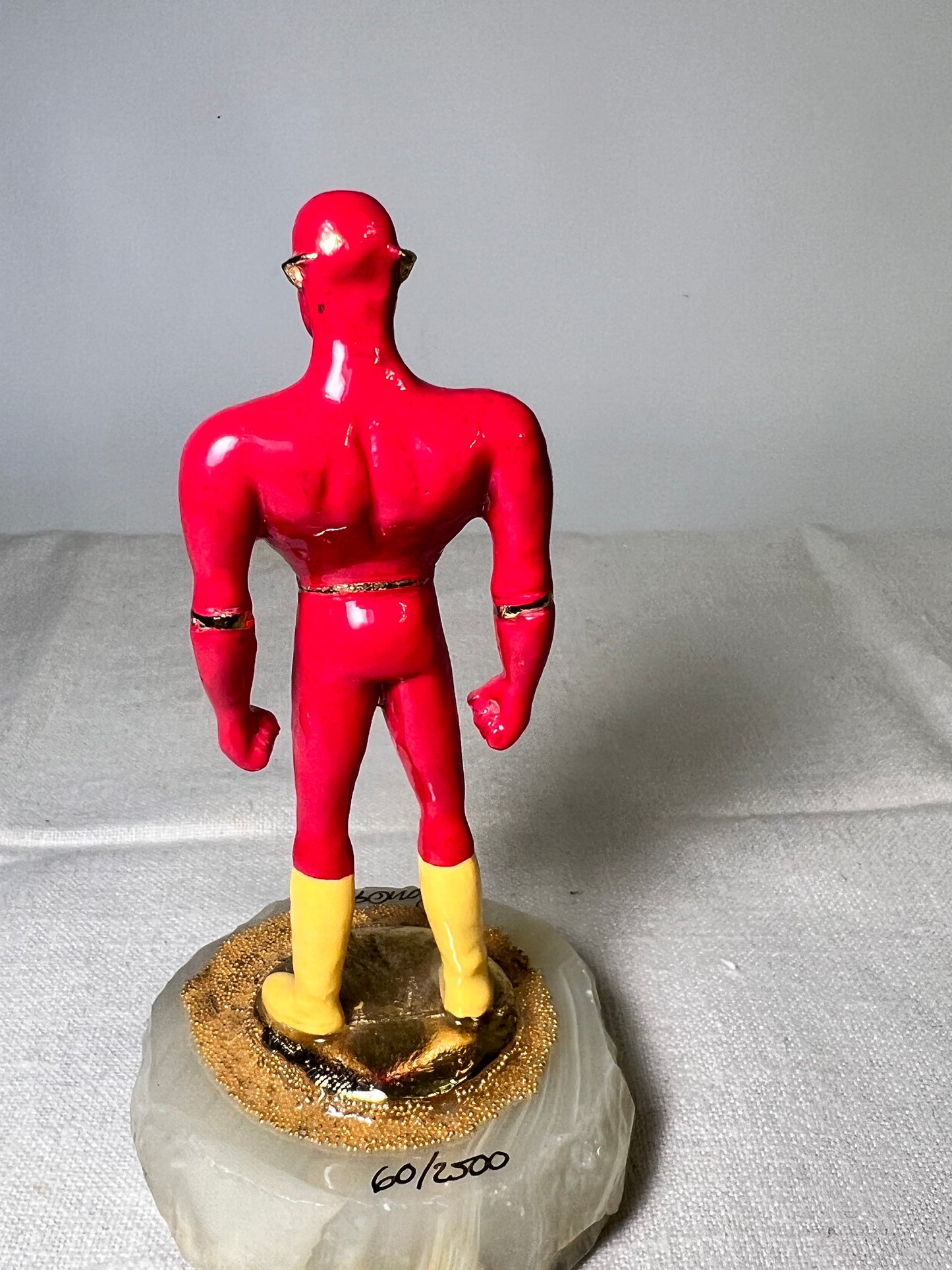 Ron Lee- Flash - 5” statue- signed and numbered 60/2500-1999- Warner Brothers- stone base