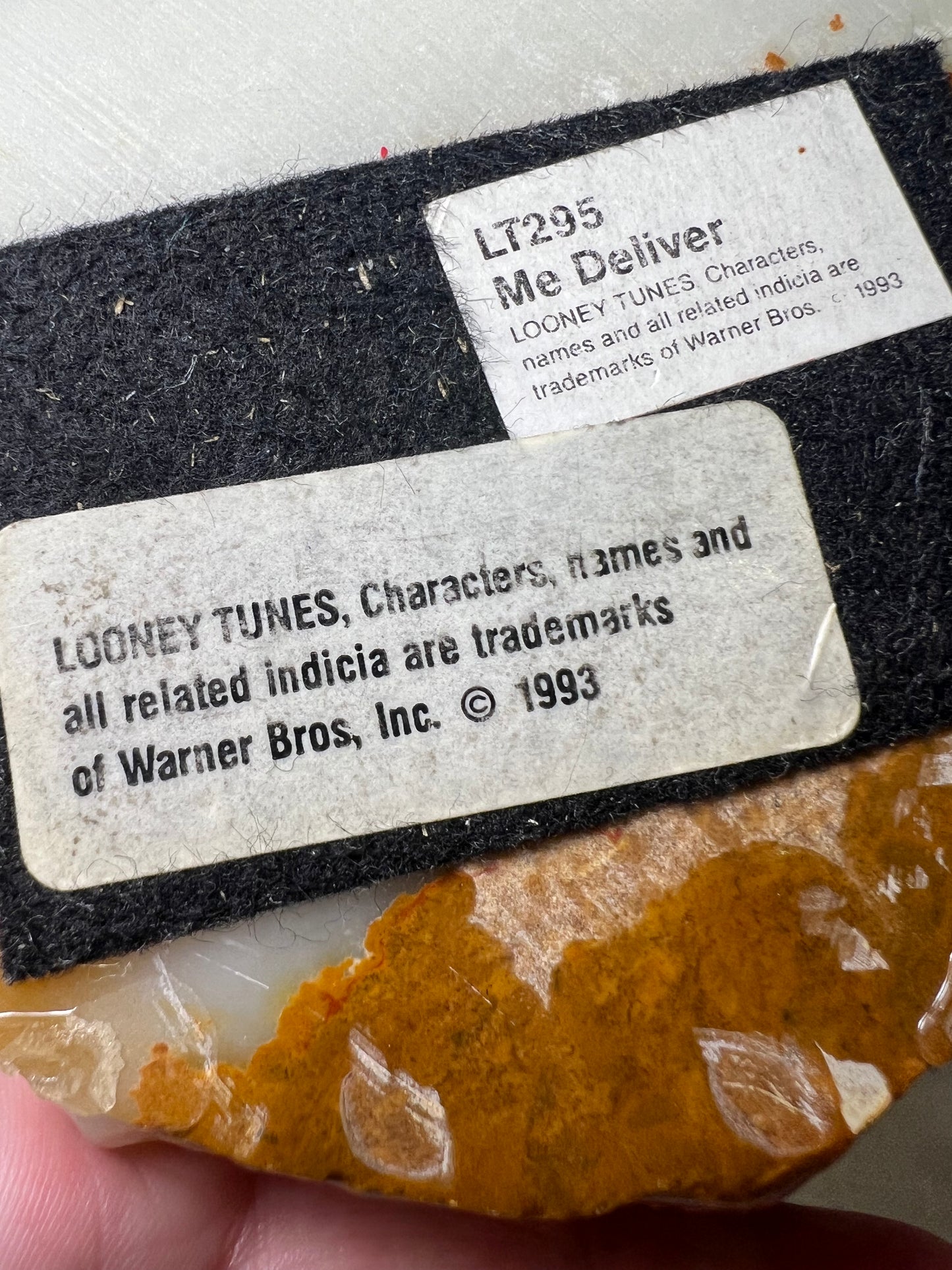 Ron Lee - Taz- Me Deliver- 5” statue- signed and numbered- number is faded- Looney Tunes-1993- stone base