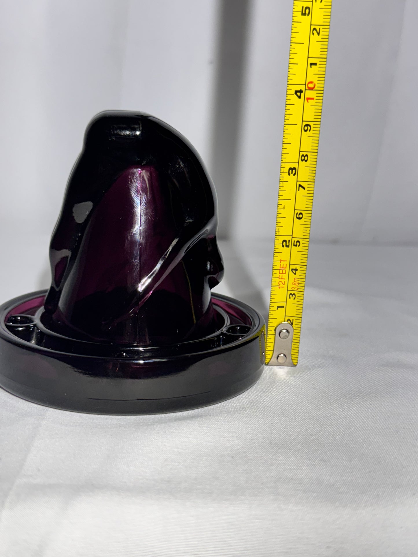 Bottoms Up - Shot glass w/Coaster - Deep Purple- Art Deco