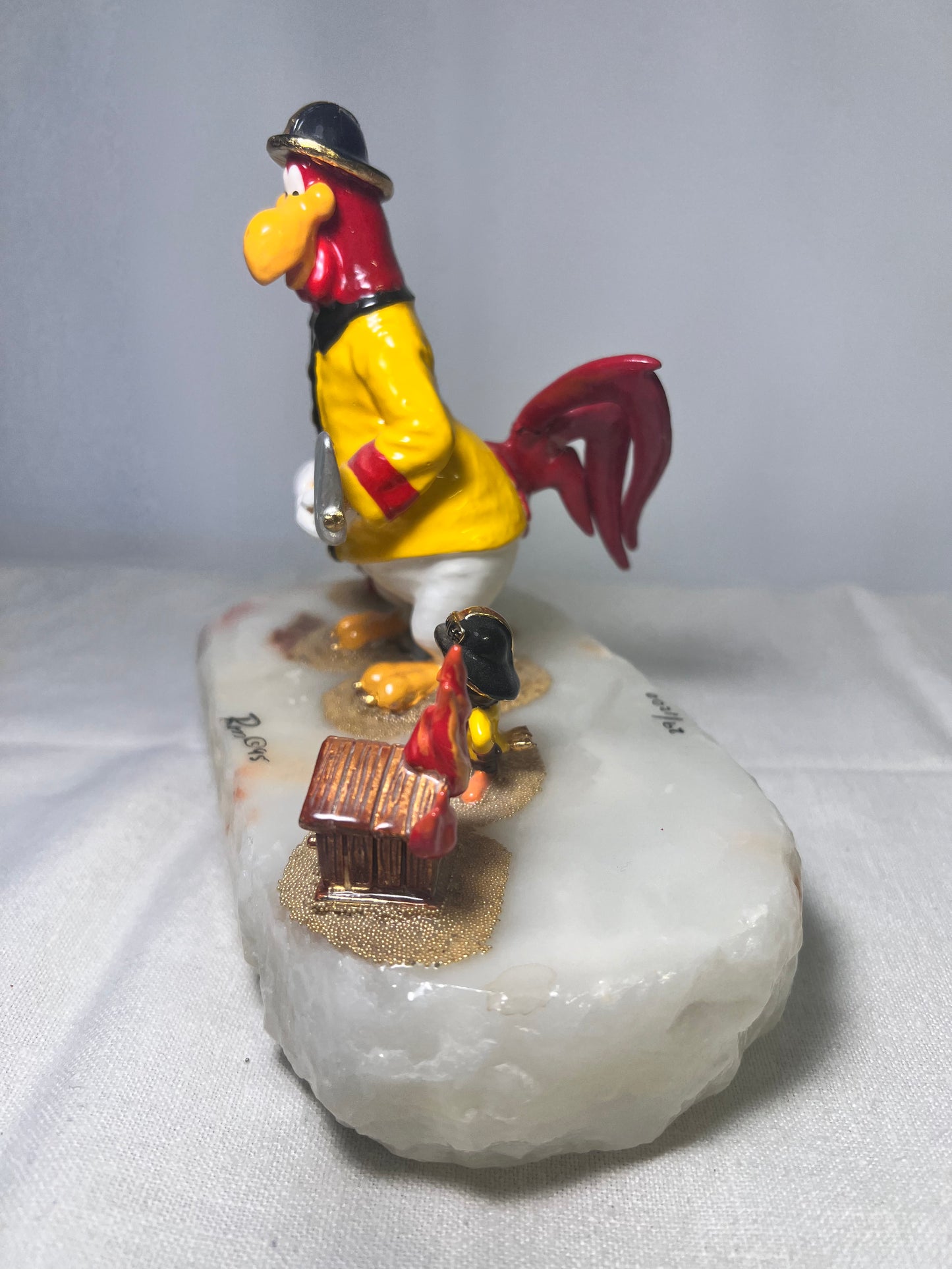 Ron Lee - Foghorn Leghorn-H2O- signed and numbered 29/1200 - 1995 - Looney Tunes- Warner Brothers -6” statue - stone base