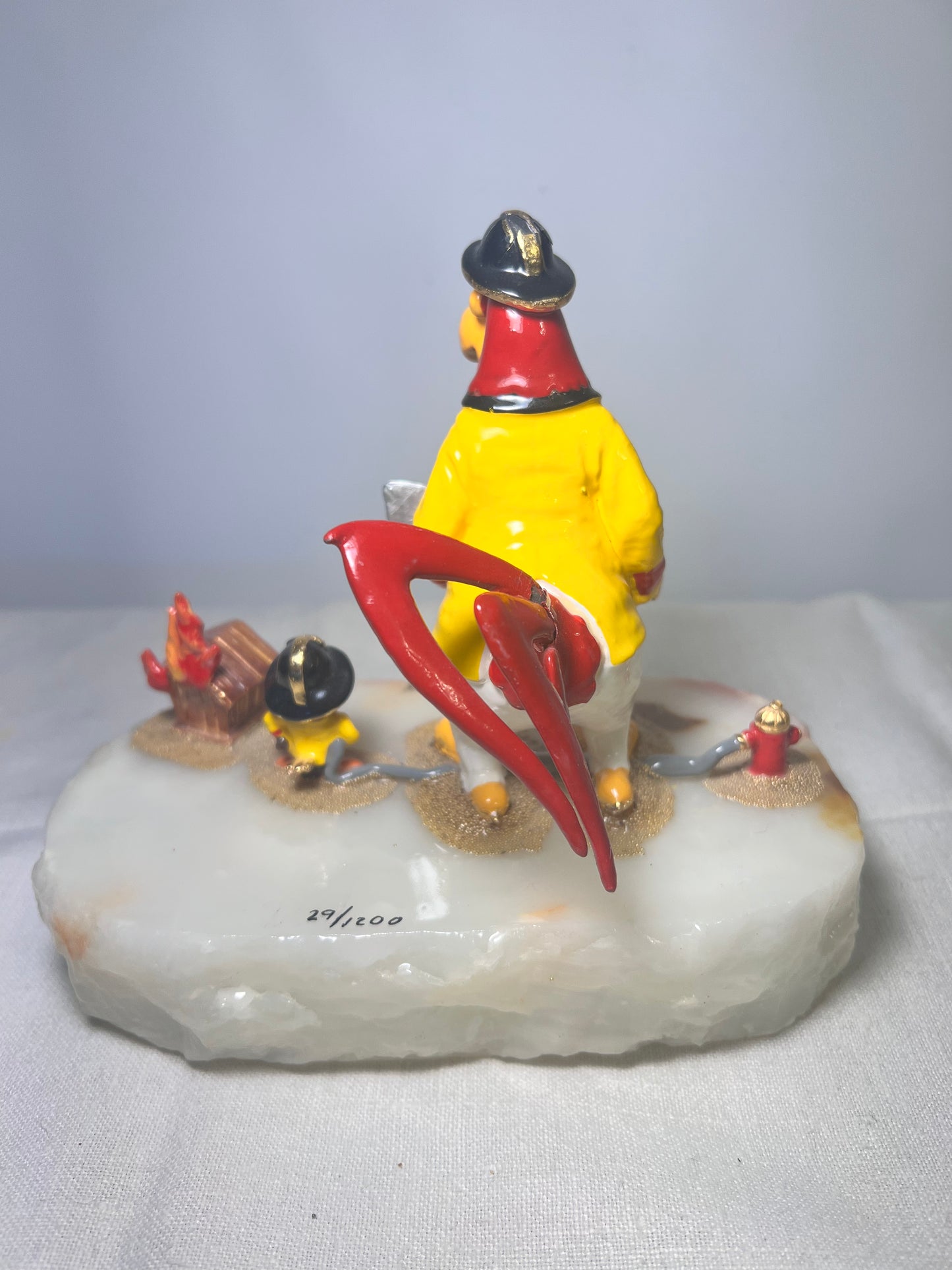 Ron Lee - Foghorn Leghorn-H2O- signed and numbered 29/1200 - 1995 - Looney Tunes- Warner Brothers -6” statue - stone base