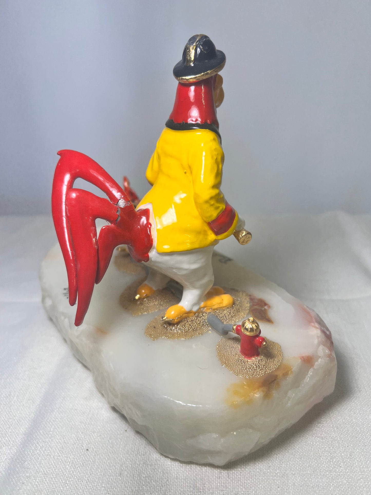 Ron Lee - Foghorn Leghorn-H2O- signed and numbered 29/1200 - 1995 - Looney Tunes- Warner Brothers -6” statue - stone base