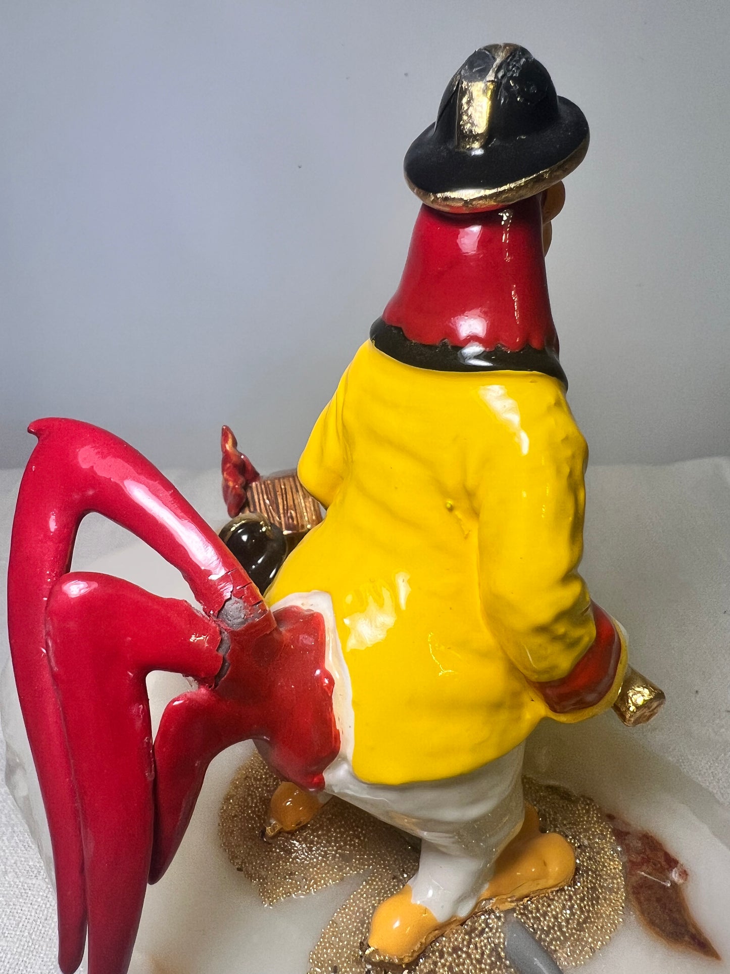 Ron Lee - Foghorn Leghorn-H2O- signed and numbered 29/1200 - 1995 - Looney Tunes- Warner Brothers -6” statue - stone base