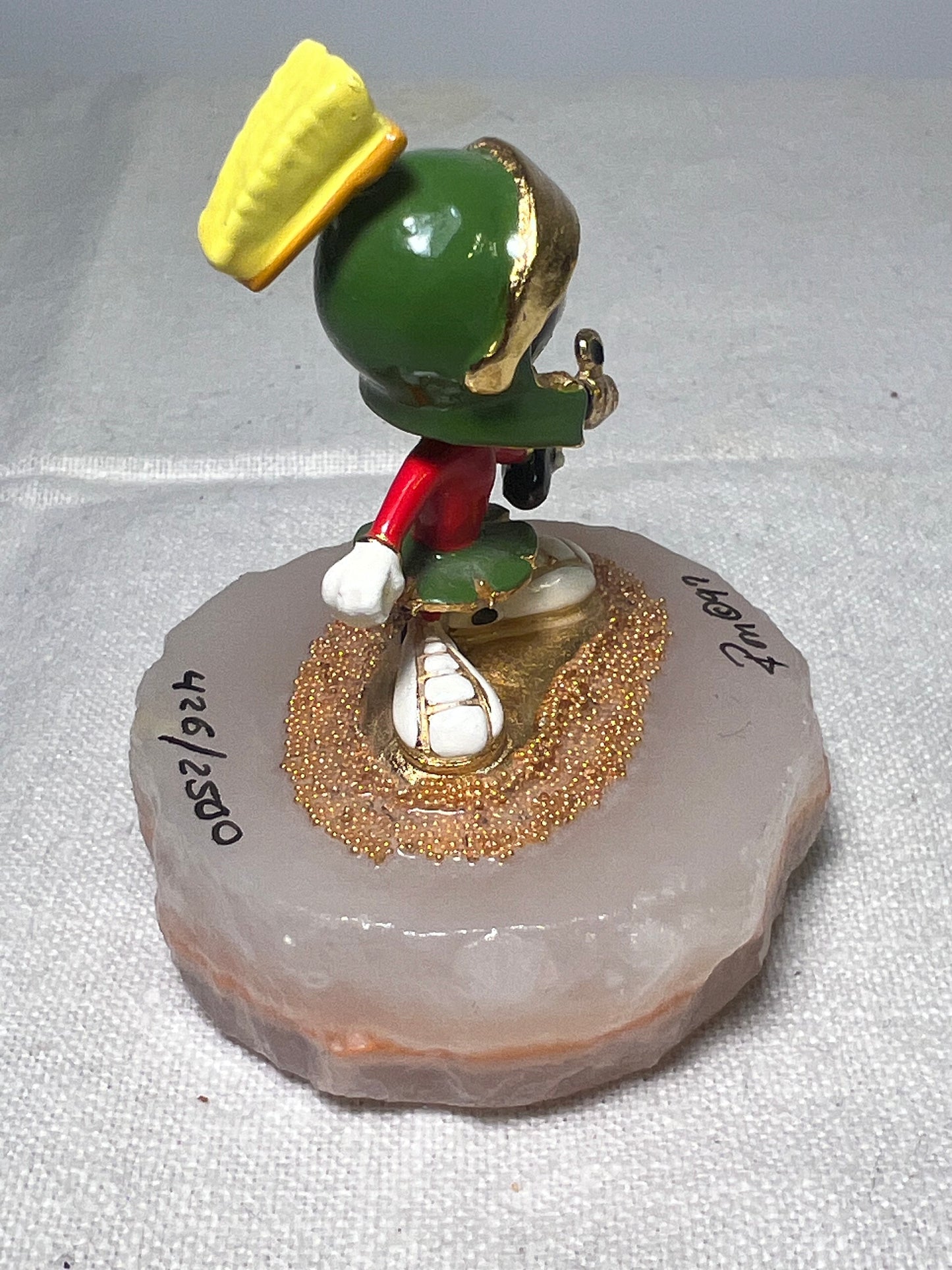 Ron Lee- 3” Marvin the Martian statue-signed in numbered 426/2500-1997-Looney Tunes-Warner Brothers-Stone base￼