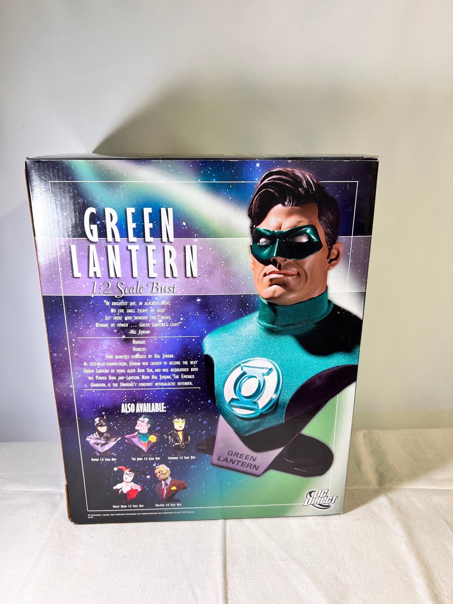 Green Lantern Bust - 13 1/2” - DC Comics - Hand Painted- Sculpted by Jordu Schell- 2010- Limited Edition 24/1000-original box