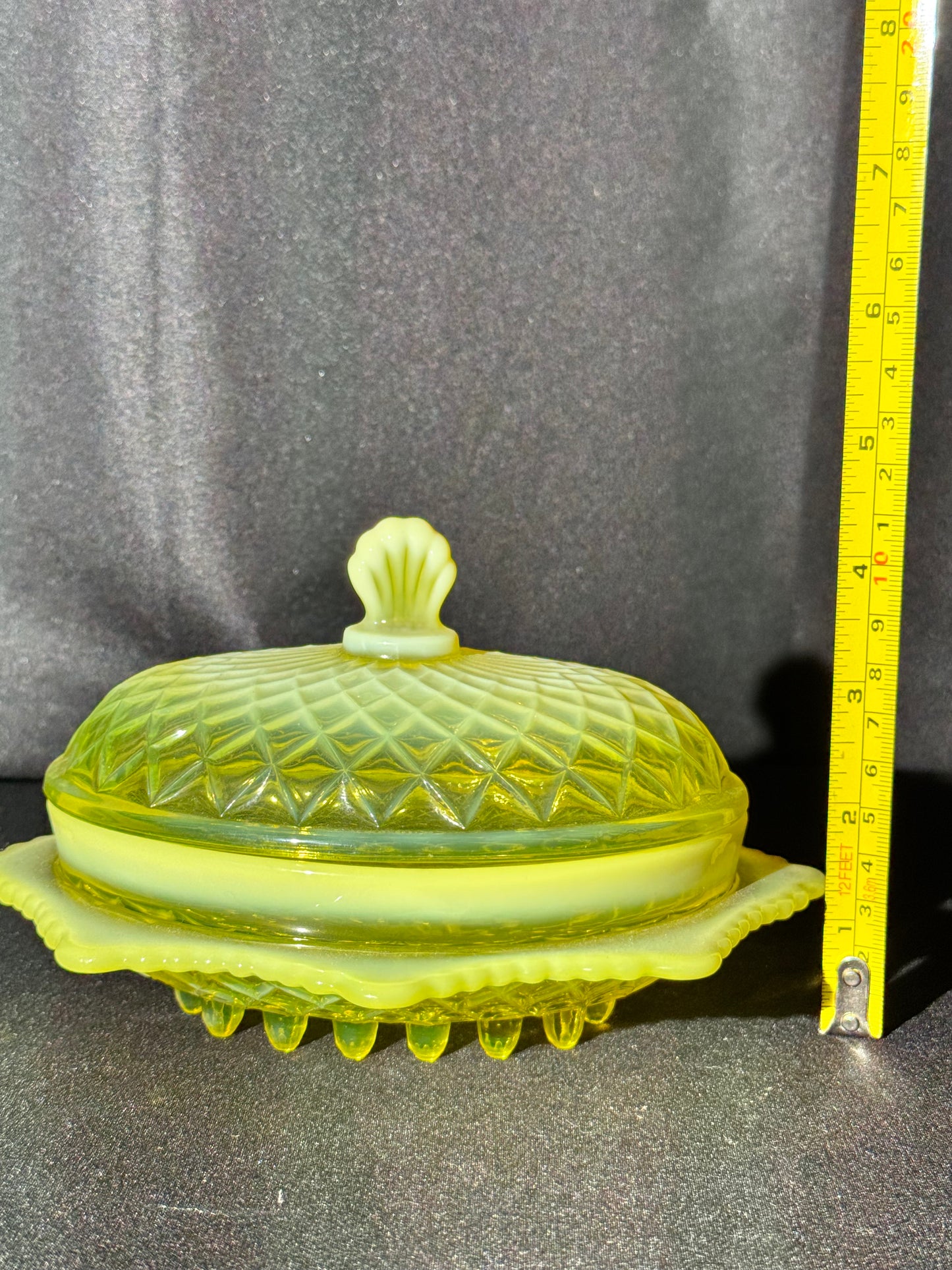 Antique Davidson Pearline Butter Dish – Quilted Pillow Sham Pattern No. 900 – c.1895